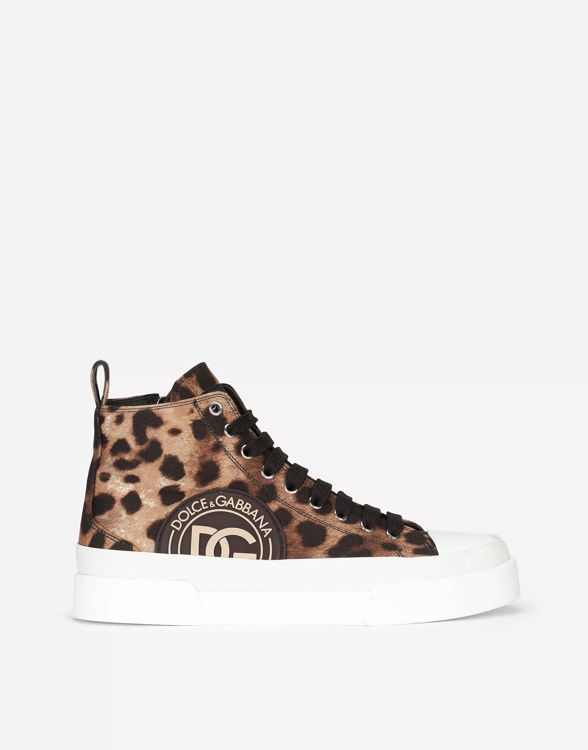 Zapatillas de zapatillas con estampado de leopardo Portofino