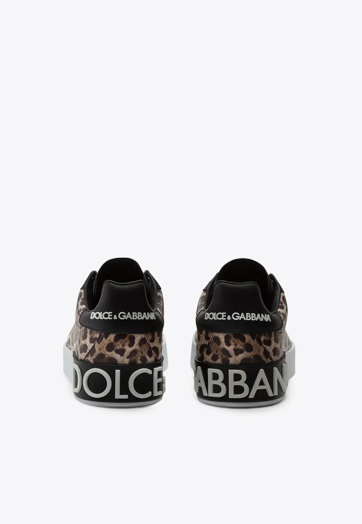Dolce & Gabbana Portofino Leopard-Print Sneakers