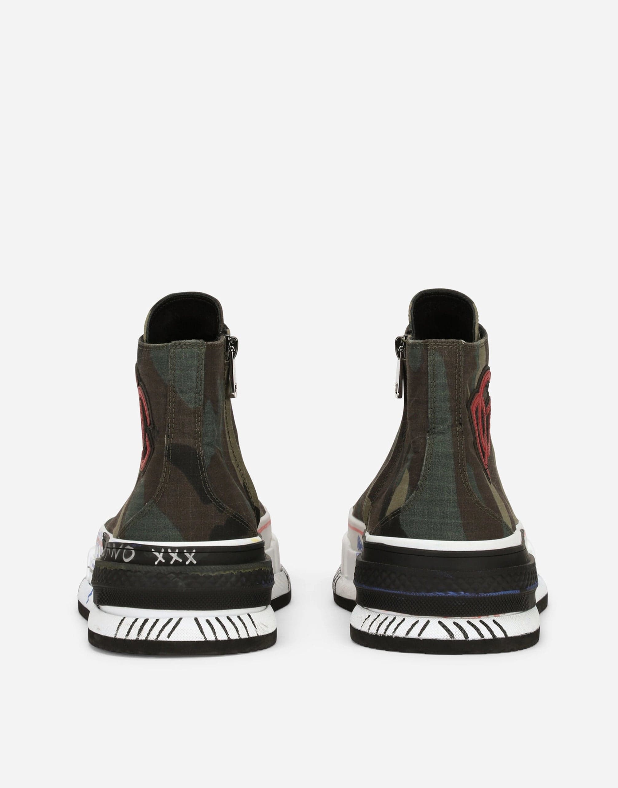 Zapatillas de zapatillas de alto techo de la impresión de camuflaje Portofino