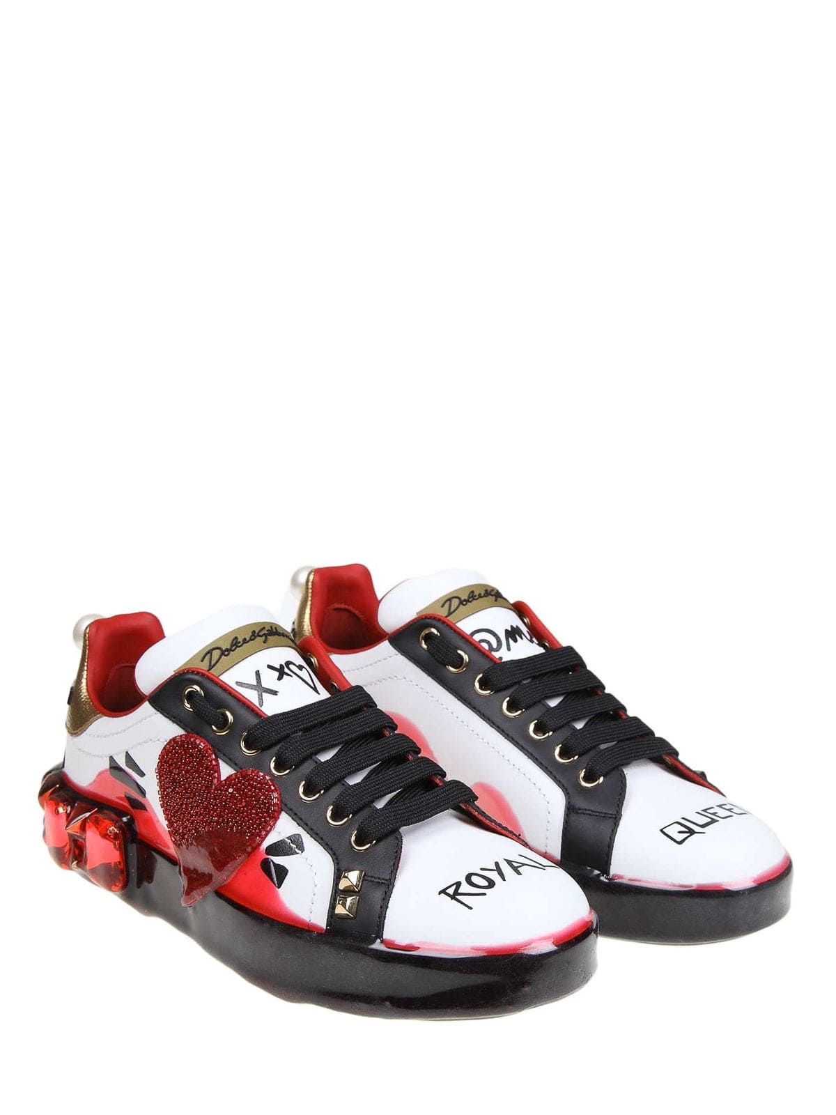 Dolce & Gabbana Portofino Melt Leather Sneakers