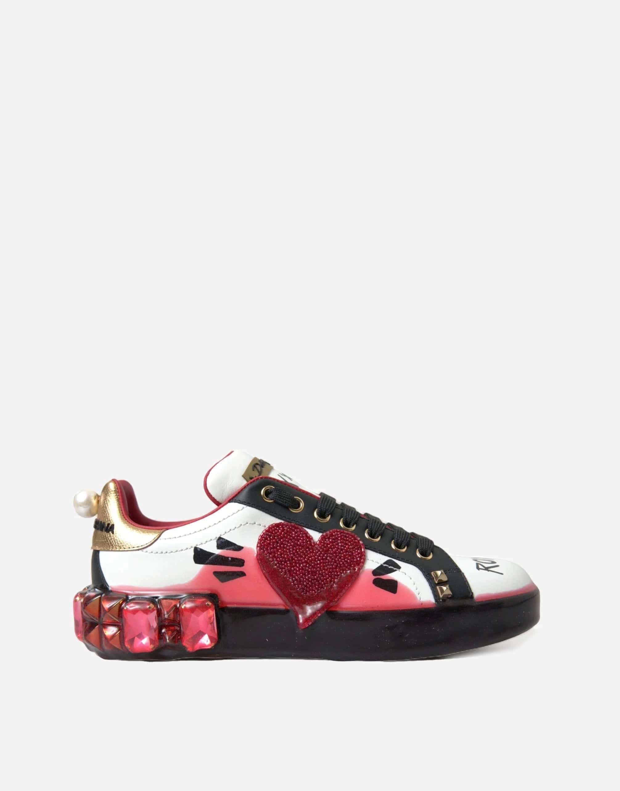 Dolce & Gabbana Portofino Melt Leather Sneakers