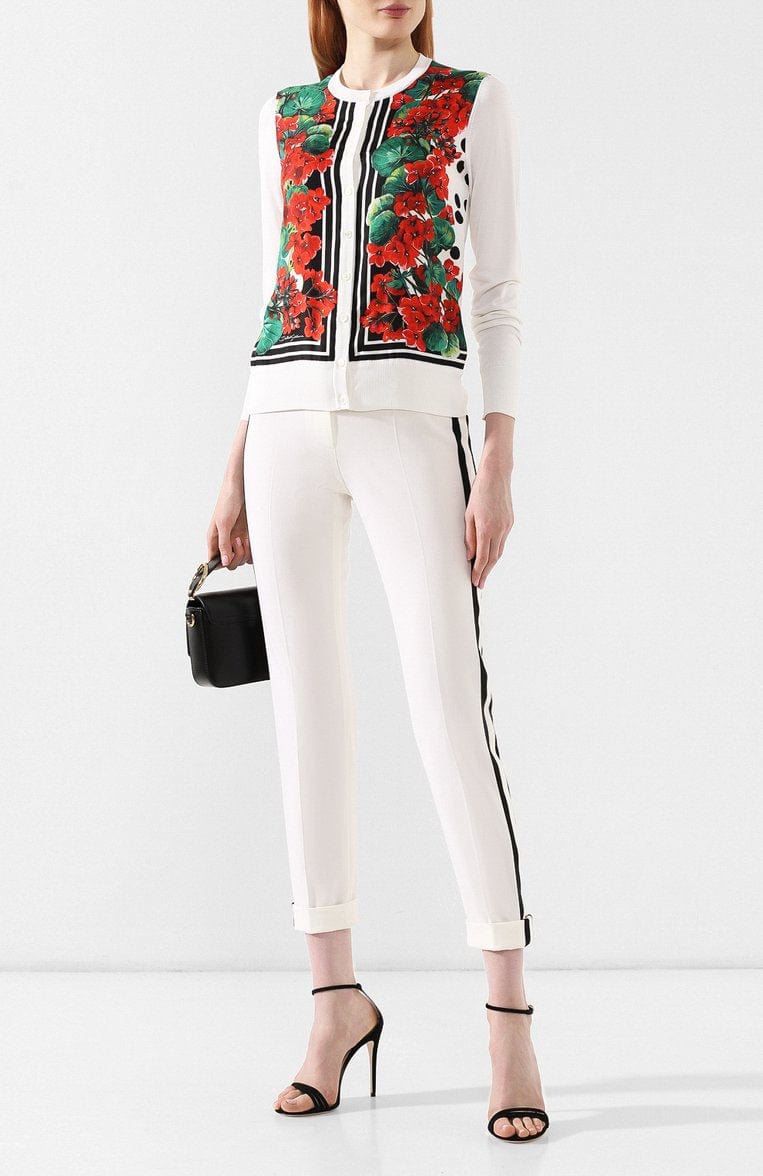 Dolce & Gabbana Portofino Print Silk Cardigan