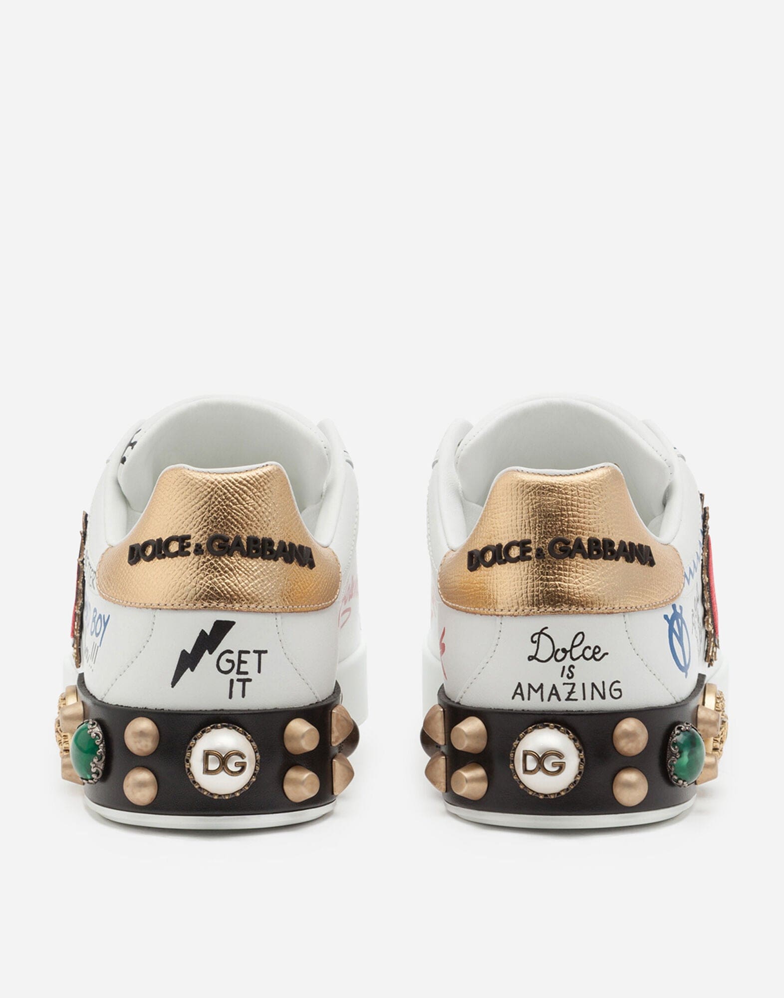 Dolce & Gabbana Portofino Printed Sneakers