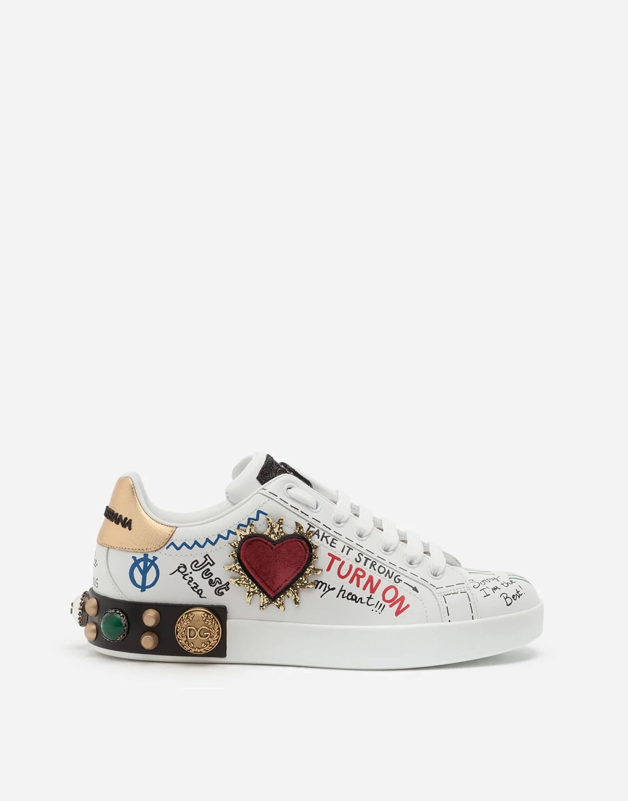 Dolce & Gabbana Portofino Printed Sneakers