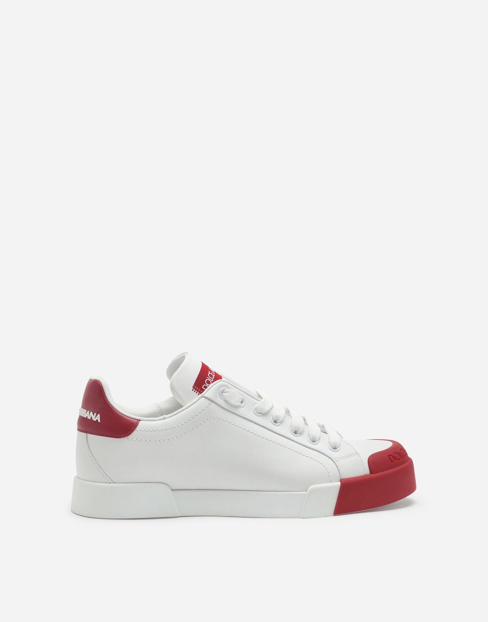 Dolce & Gabbana Portofino sneakers in nappa leather and rubber toe-cap