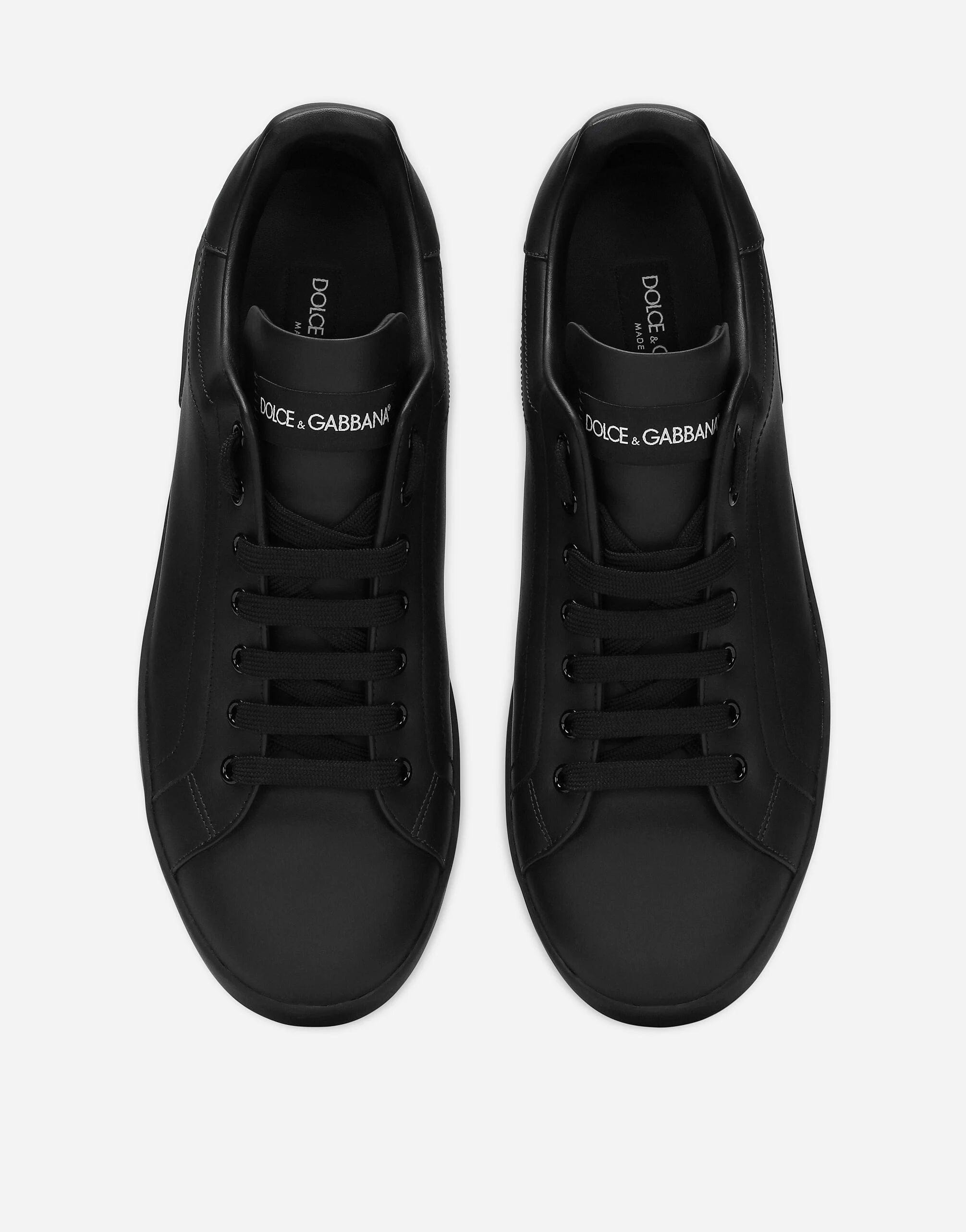 Dolce & Gabbana Portofino Sneakers In Black