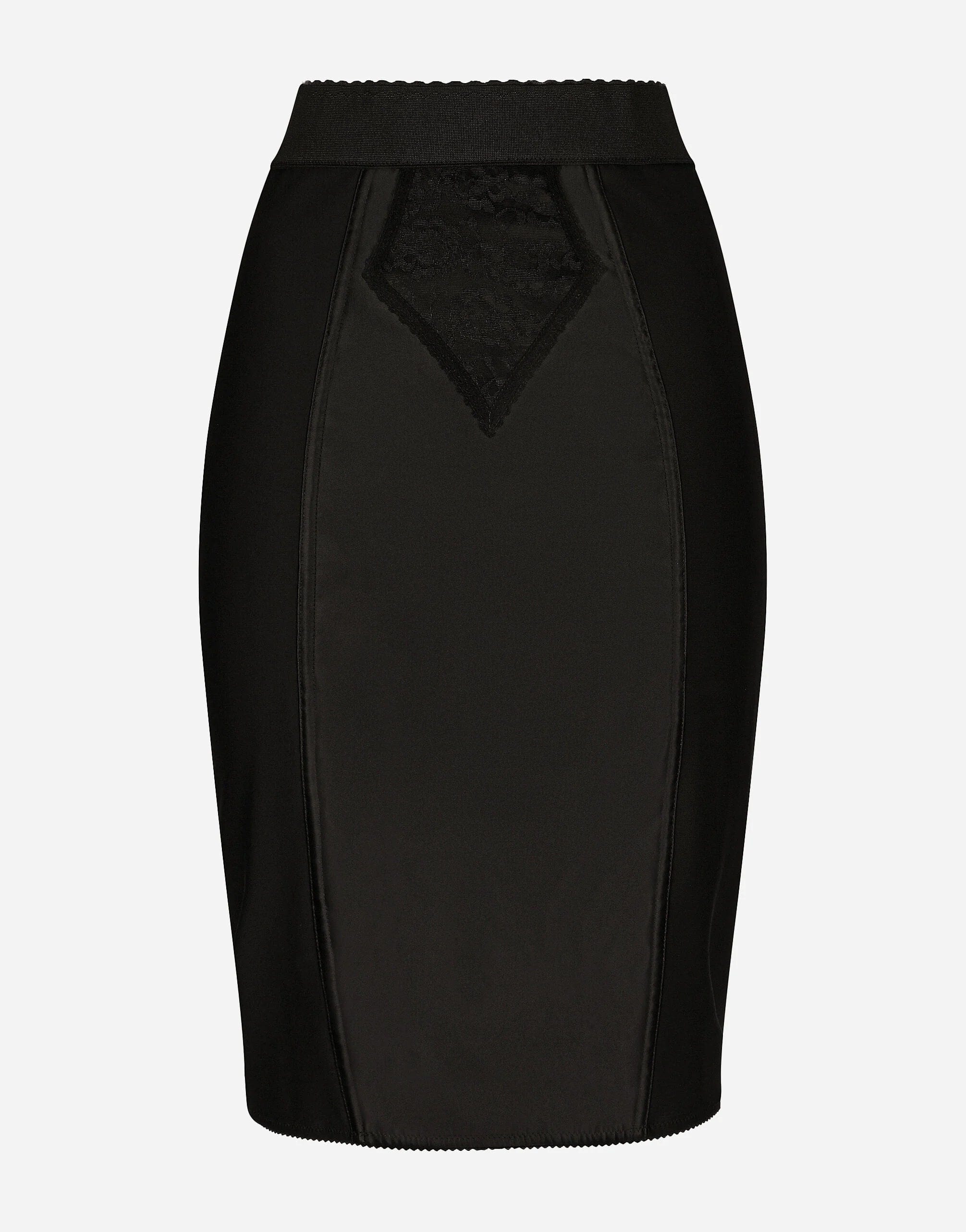 Dolce & Gabbana Powernet Satin Midi Skirt