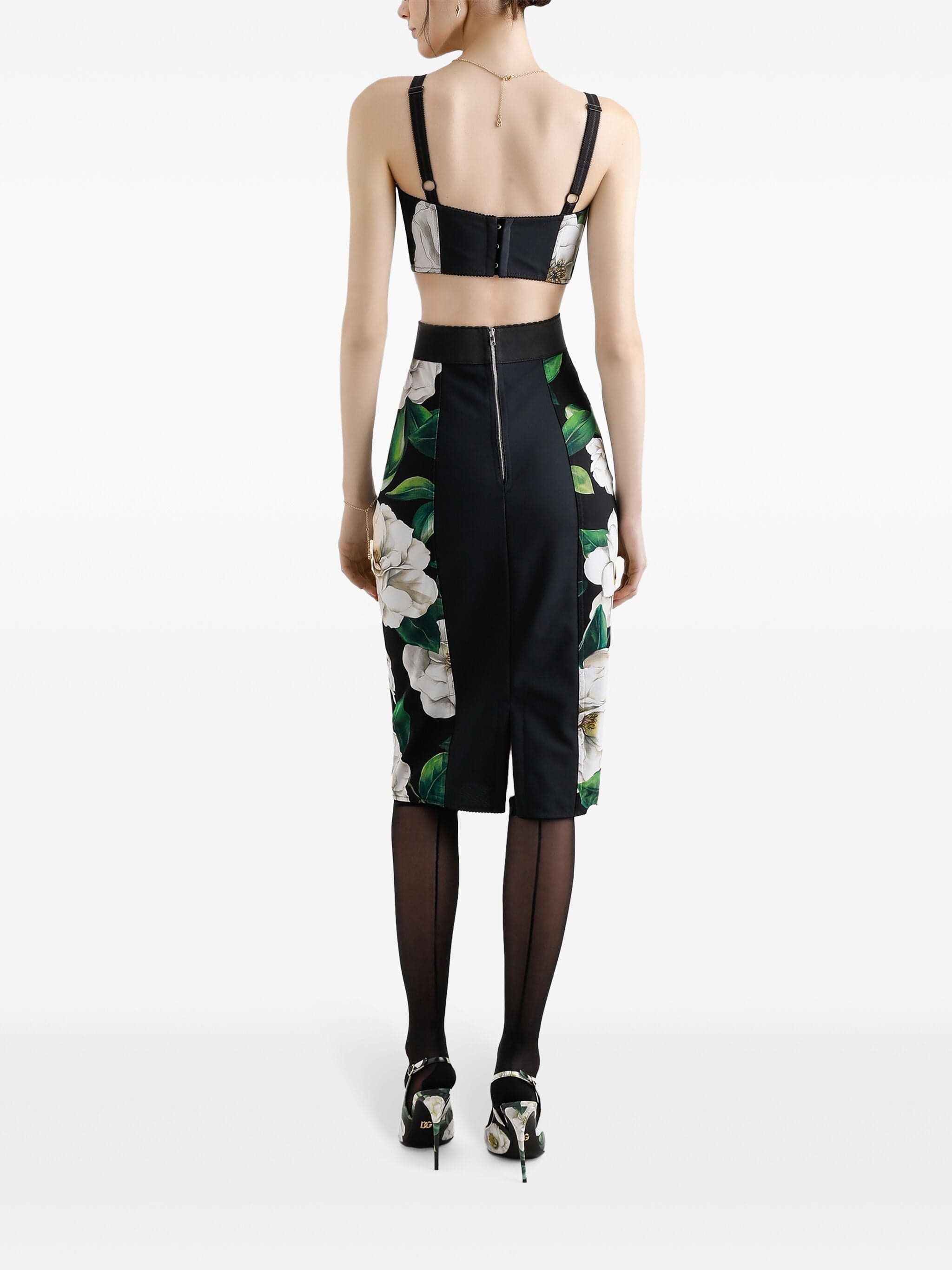 Dolce & Gabbana Printed Bustier Top