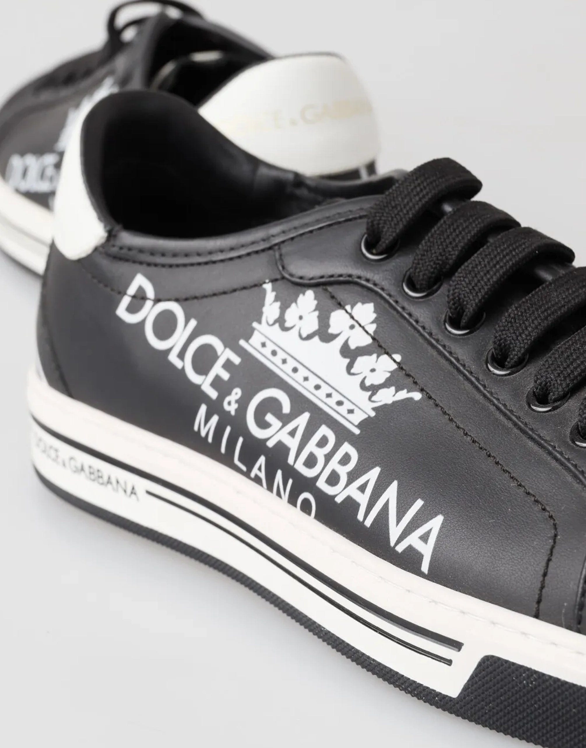 Dolce & Gabbana Printed Calfskin Roma Sneakers