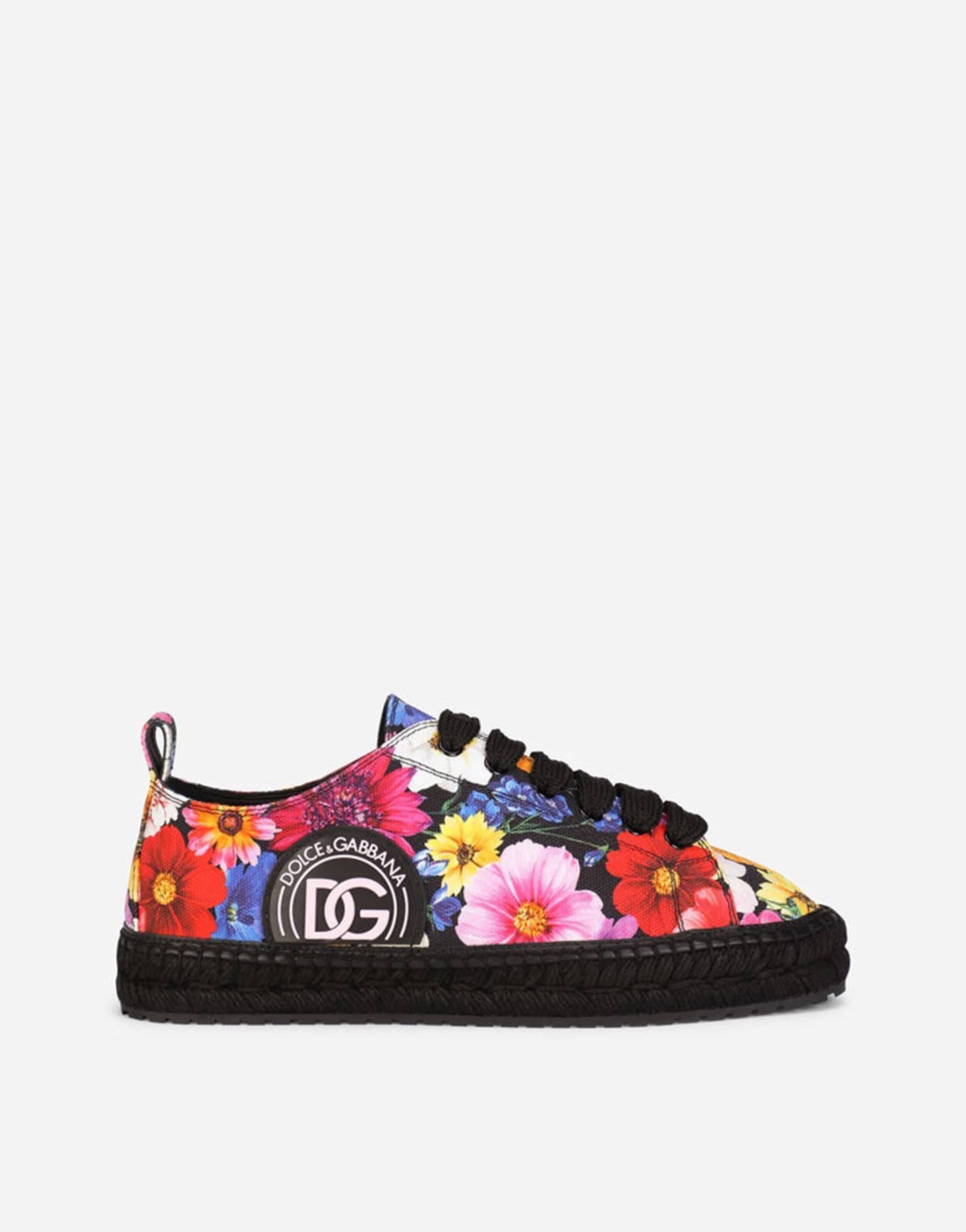 Dolce & Gabbana Printed Canvas Espadrilles