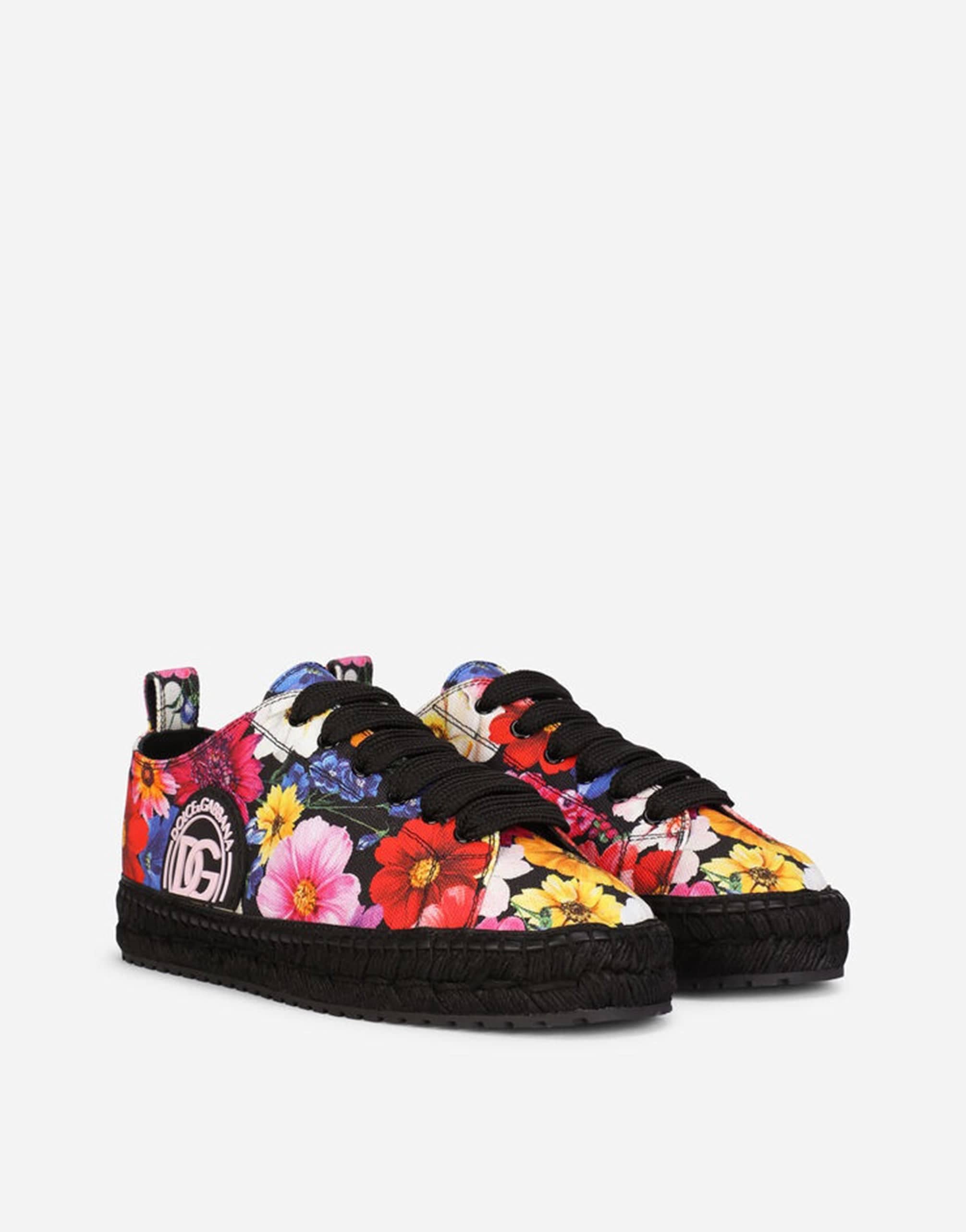 Dolce & Gabbana Printed Canvas Espadrilles