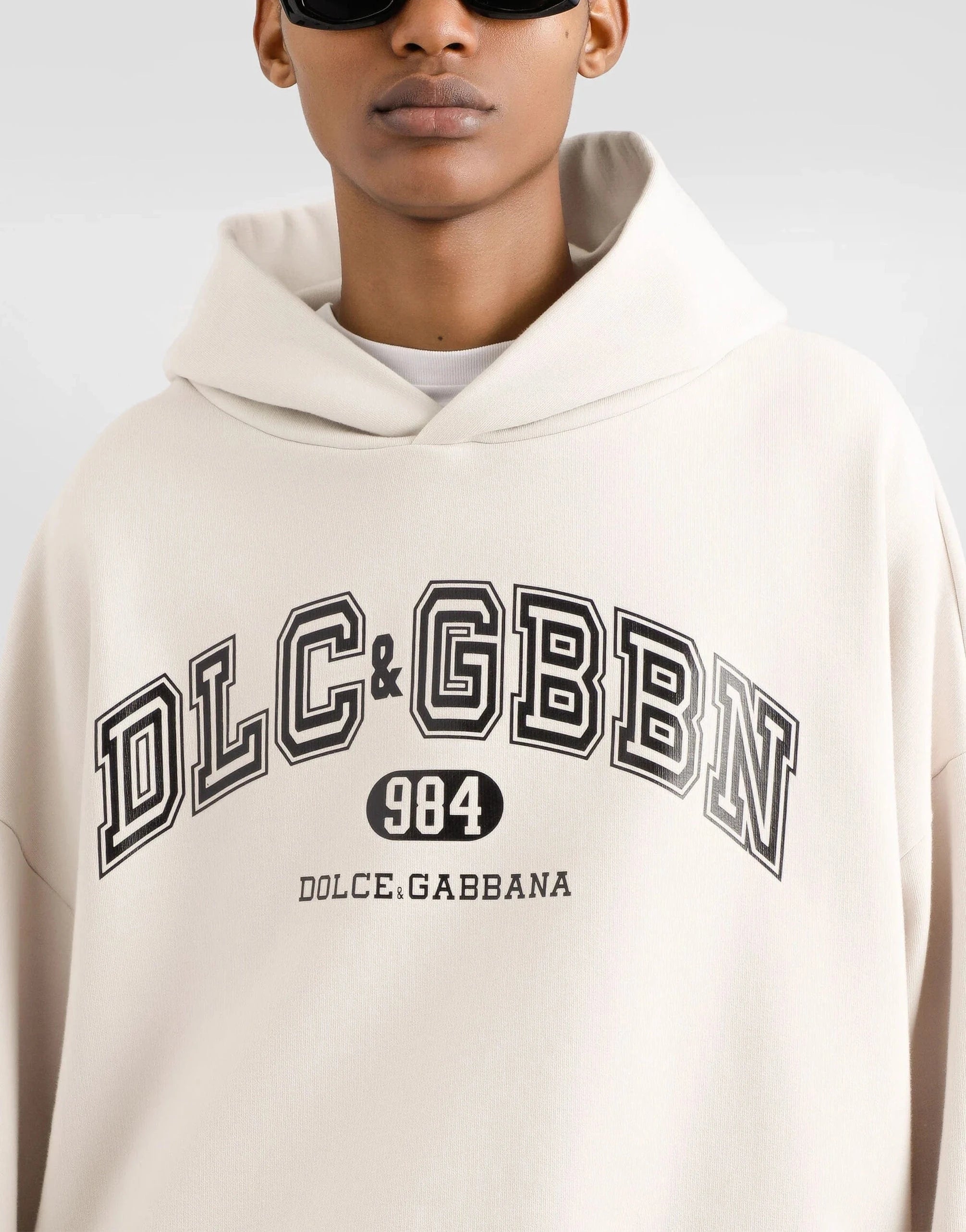 Dolce & Gabbana Printed Jersey Cotton Hoodie