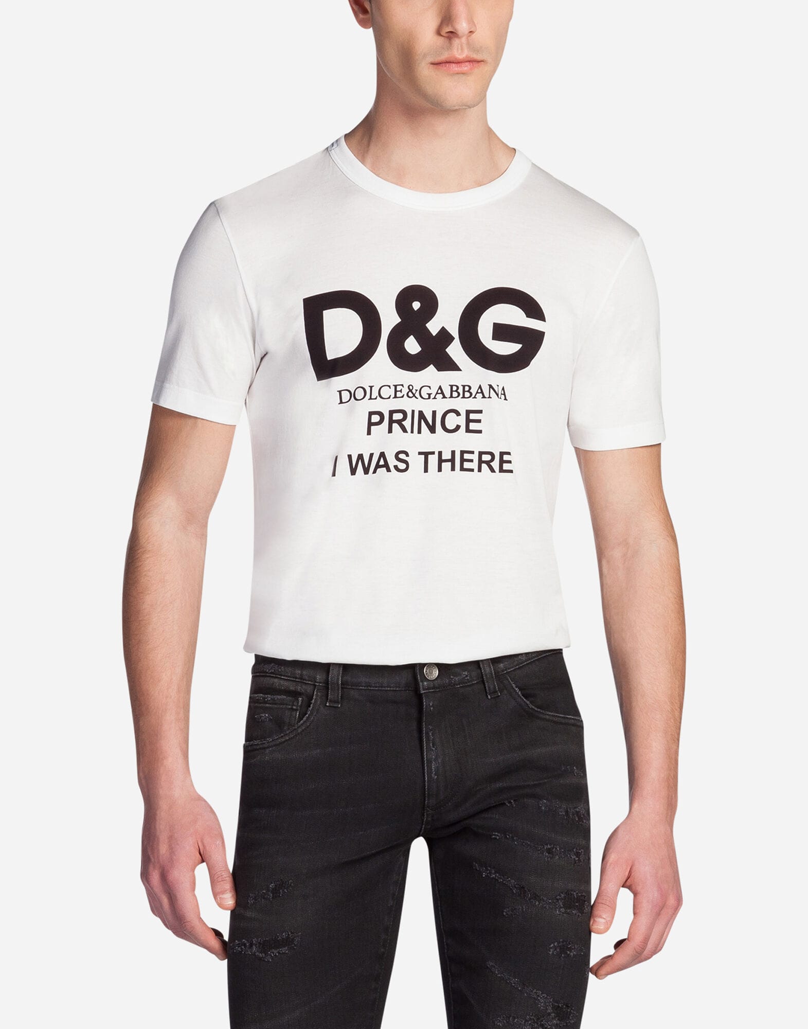 Dolce & Gabbana Printed Logo Cotton T-Shirt