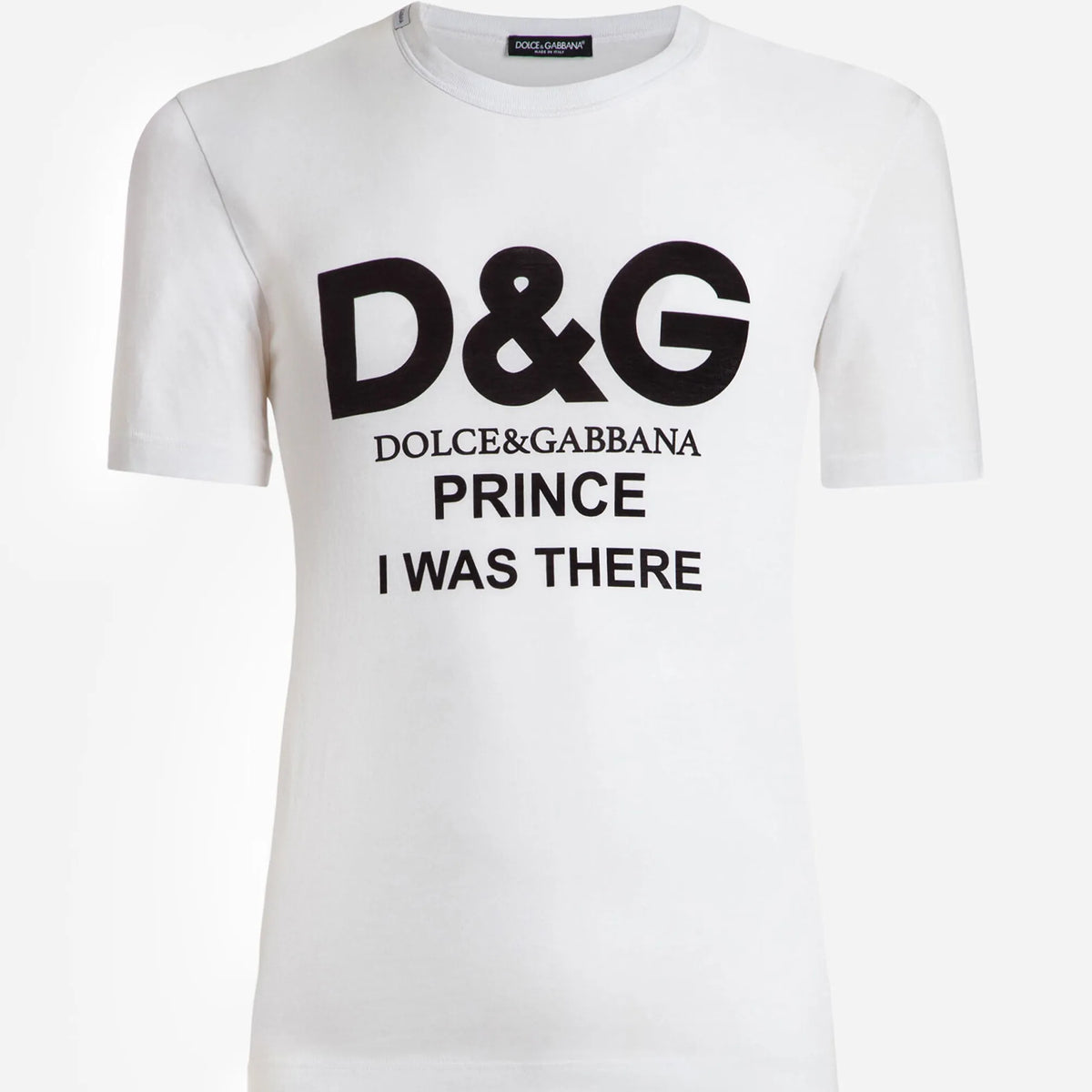 Dolce & Gabbana Camiseta de Algodão com Logo Estampado | Sendegaro BR