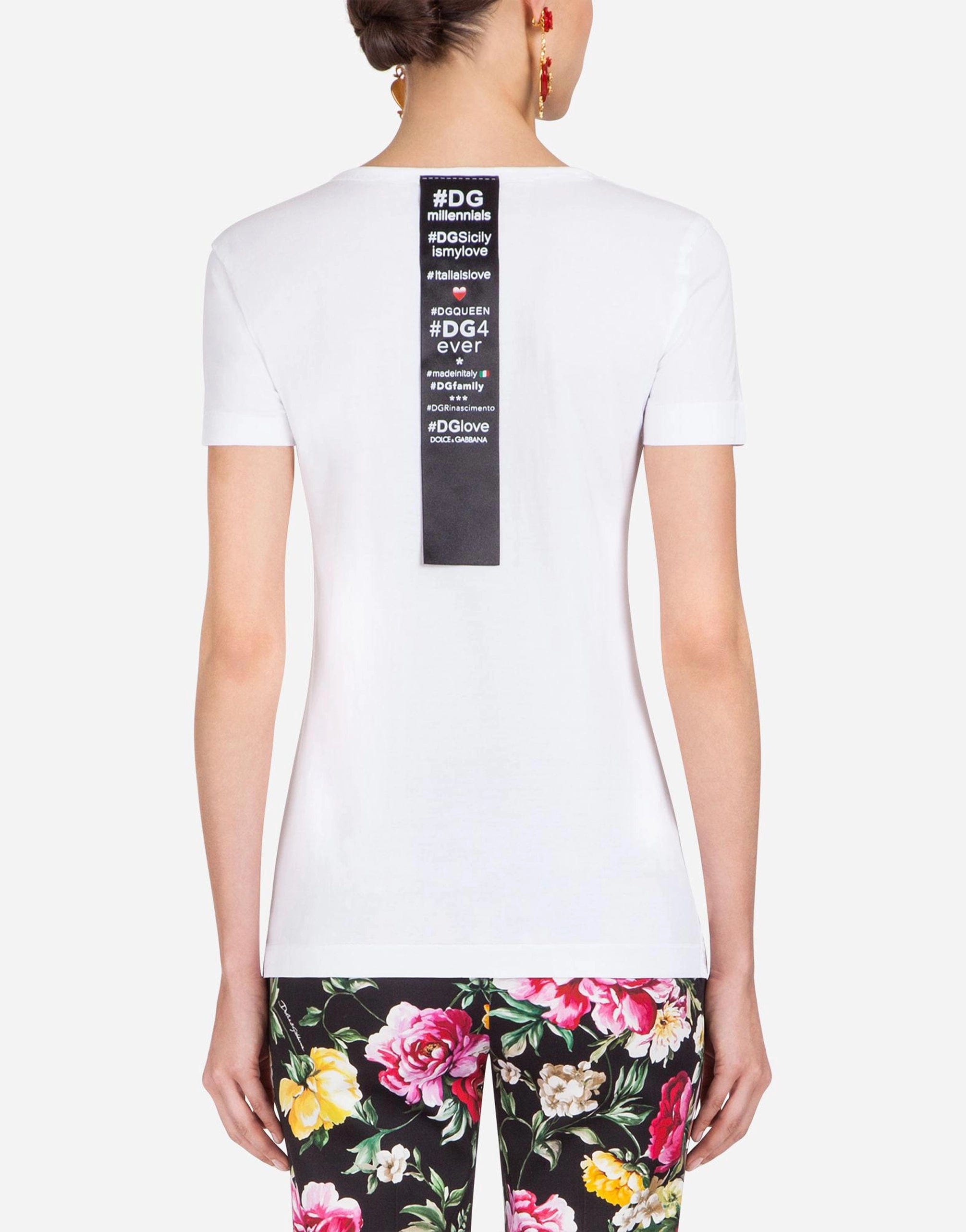 Dolce & Gabbana Printed Logo Cotton T-Shirt