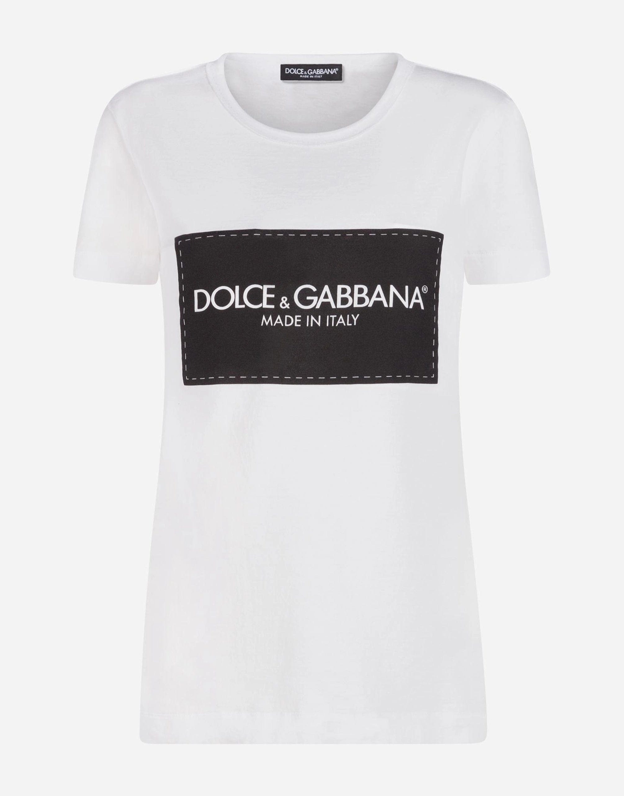 Dolce & Gabbana Printed Logo Cotton T-Shirt