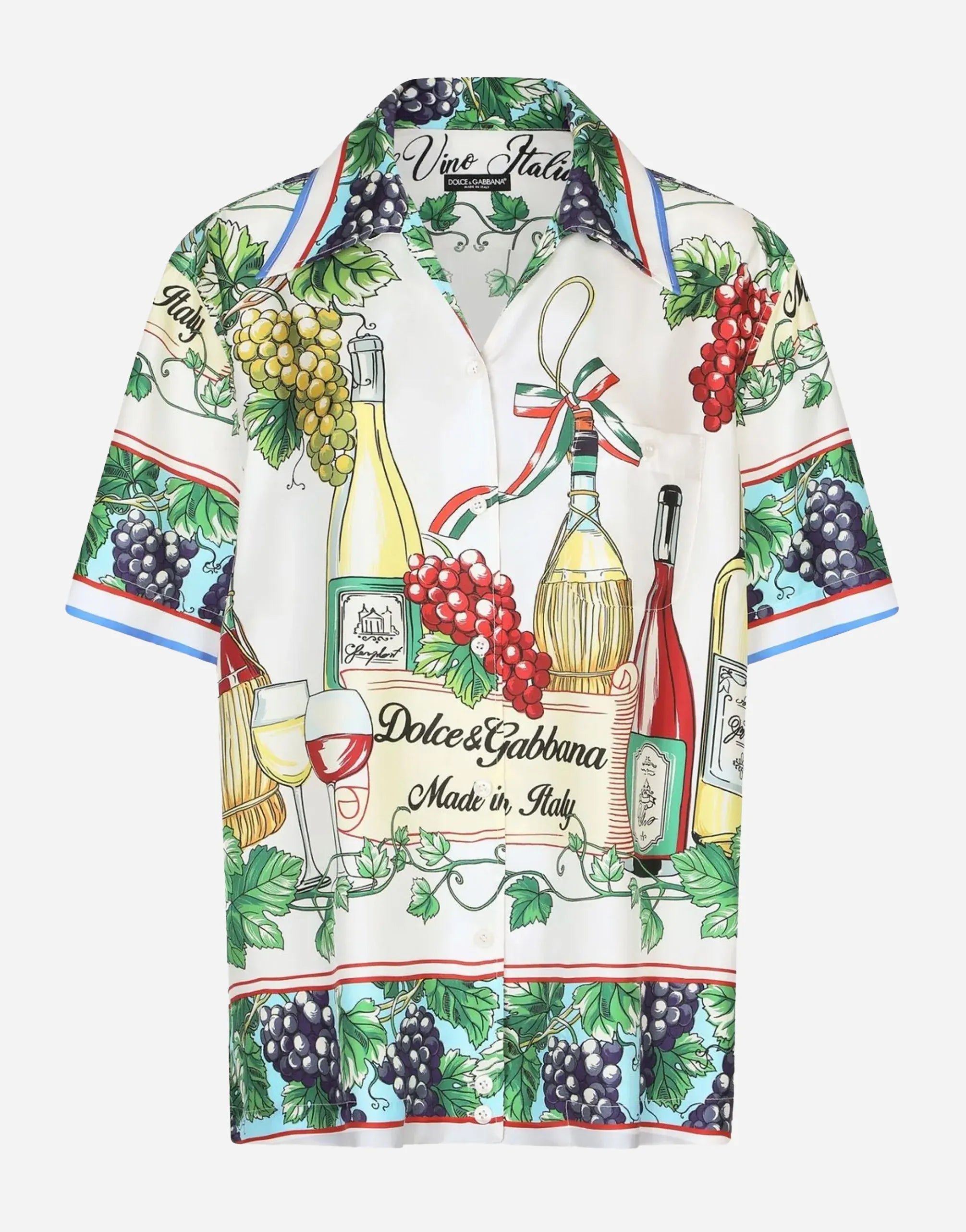 Dolce & Gabbana Printed Silk-Twill Shirt