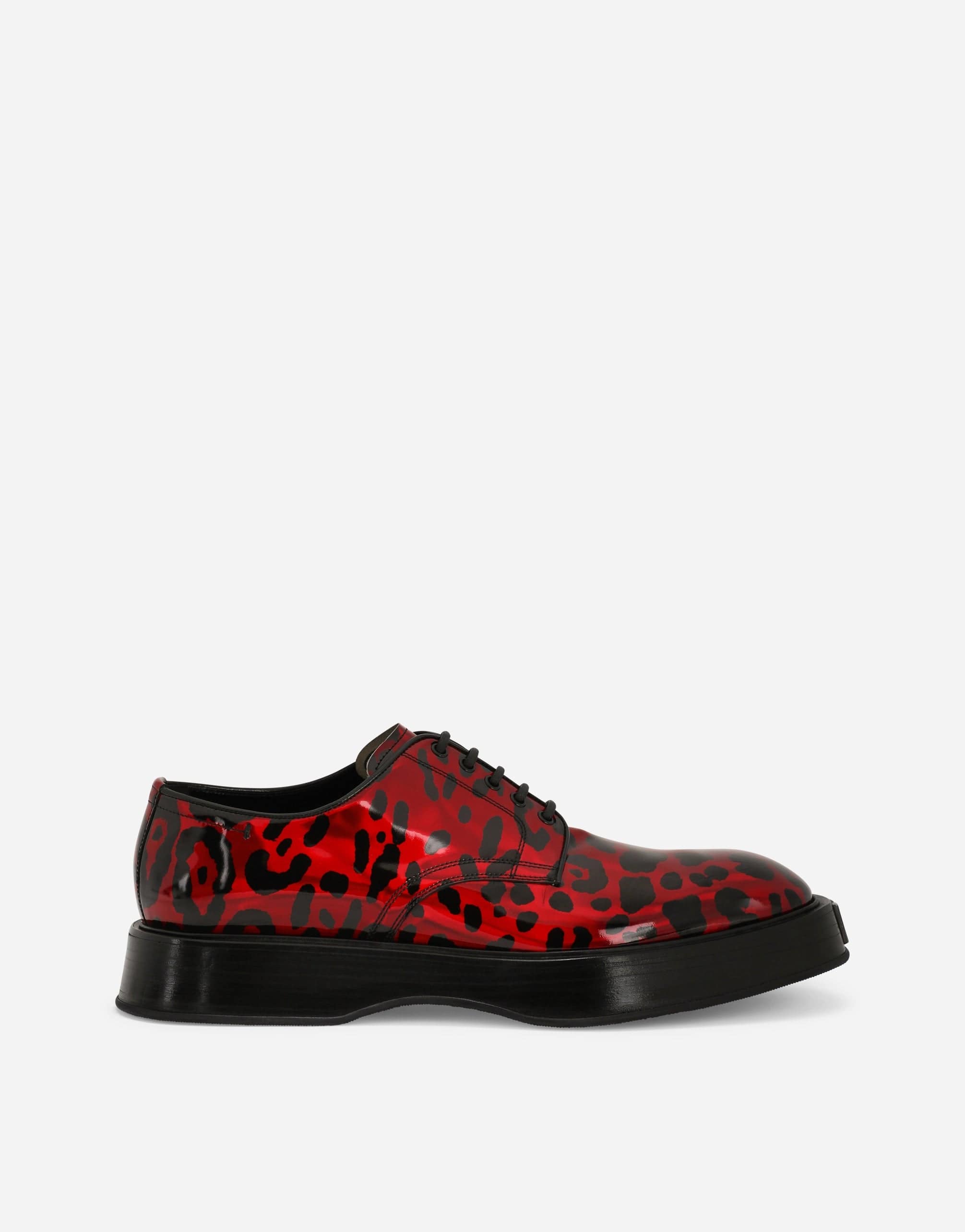 Printed Strobo Calfskin Derby Shoes