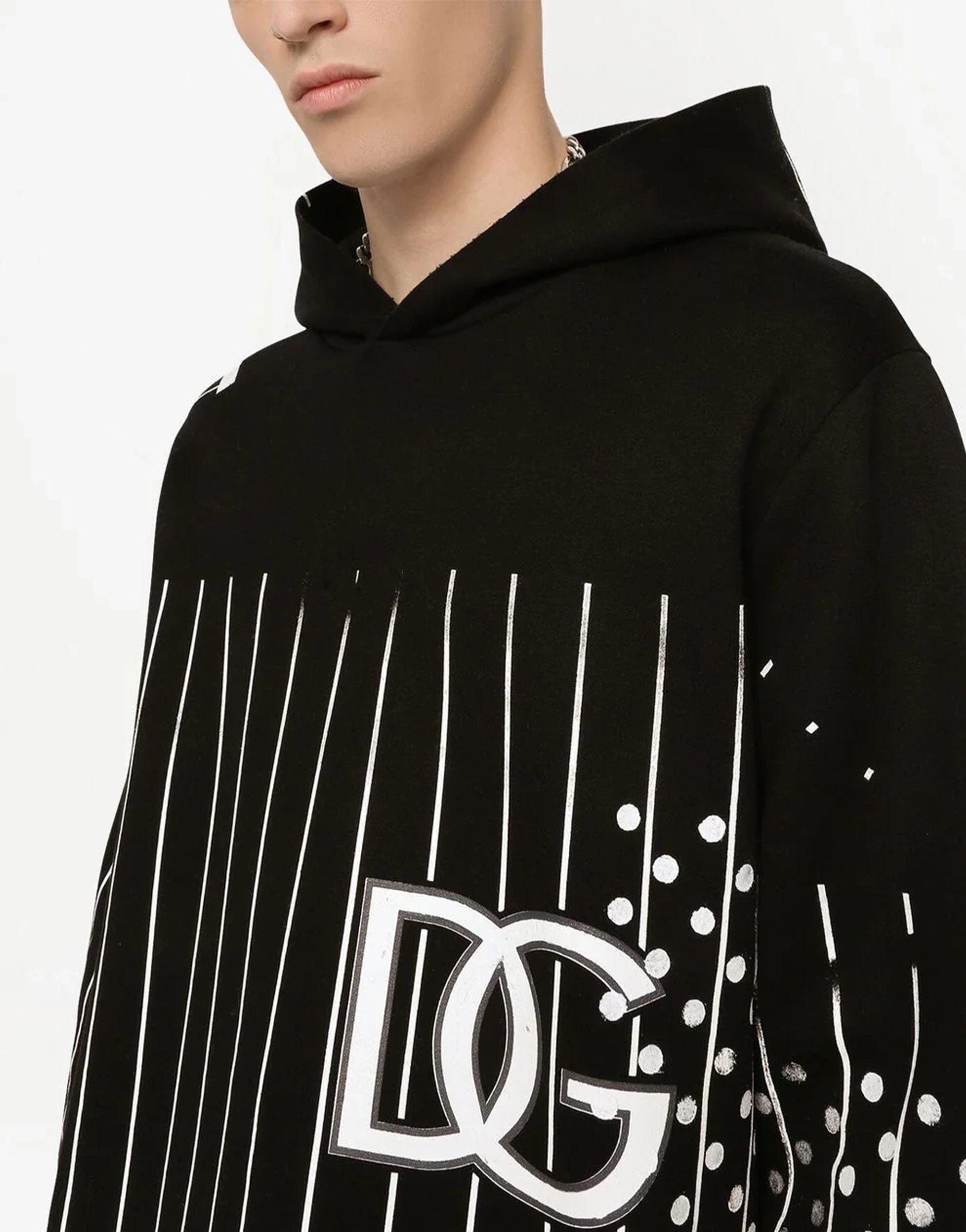 Dolce & Gabbana Printed Technical Jersey Hoodie