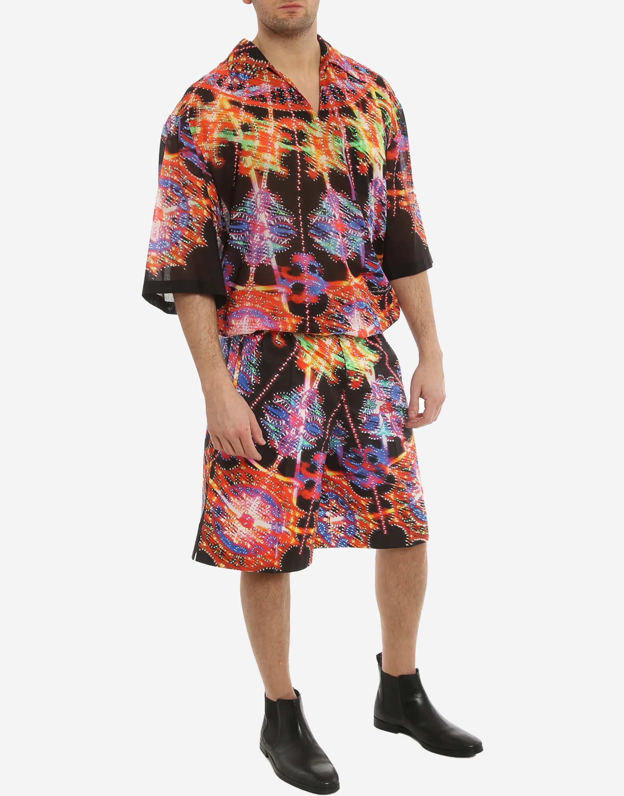 Dolce & Gabbana Psychedelic Printed Bermuda Shorts