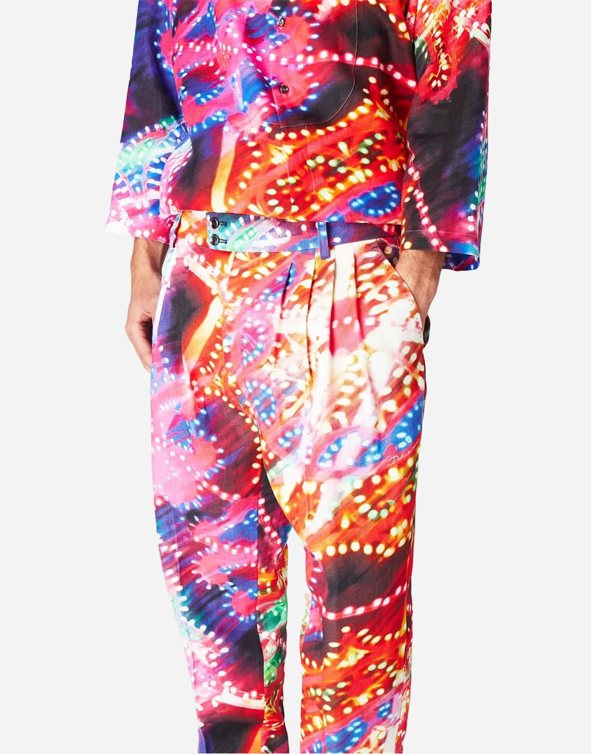 Dolce & Gabbana Psychedelic Printed Chinos