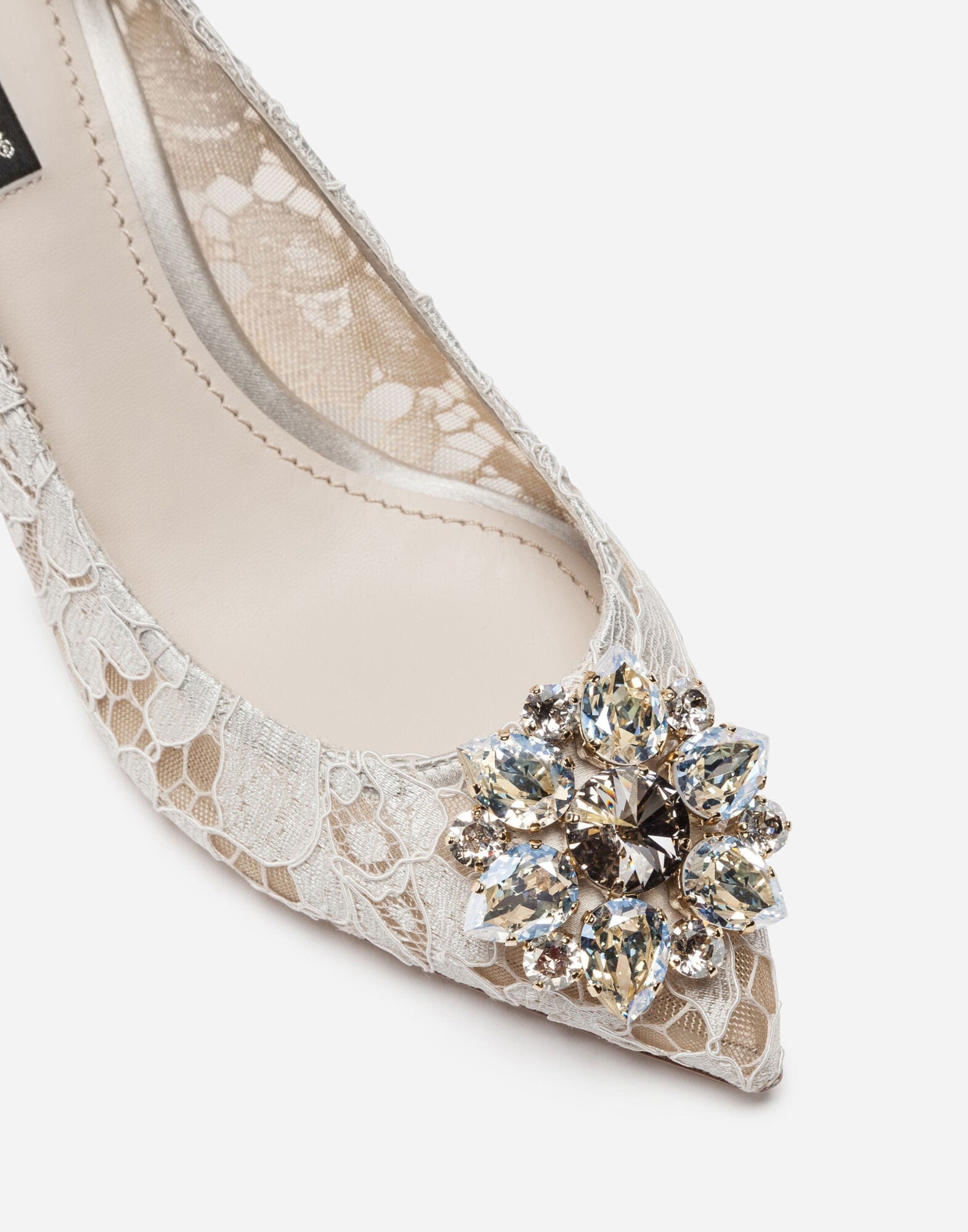 Dolce & Gabbana Pump In Taormina Lace With Crystals