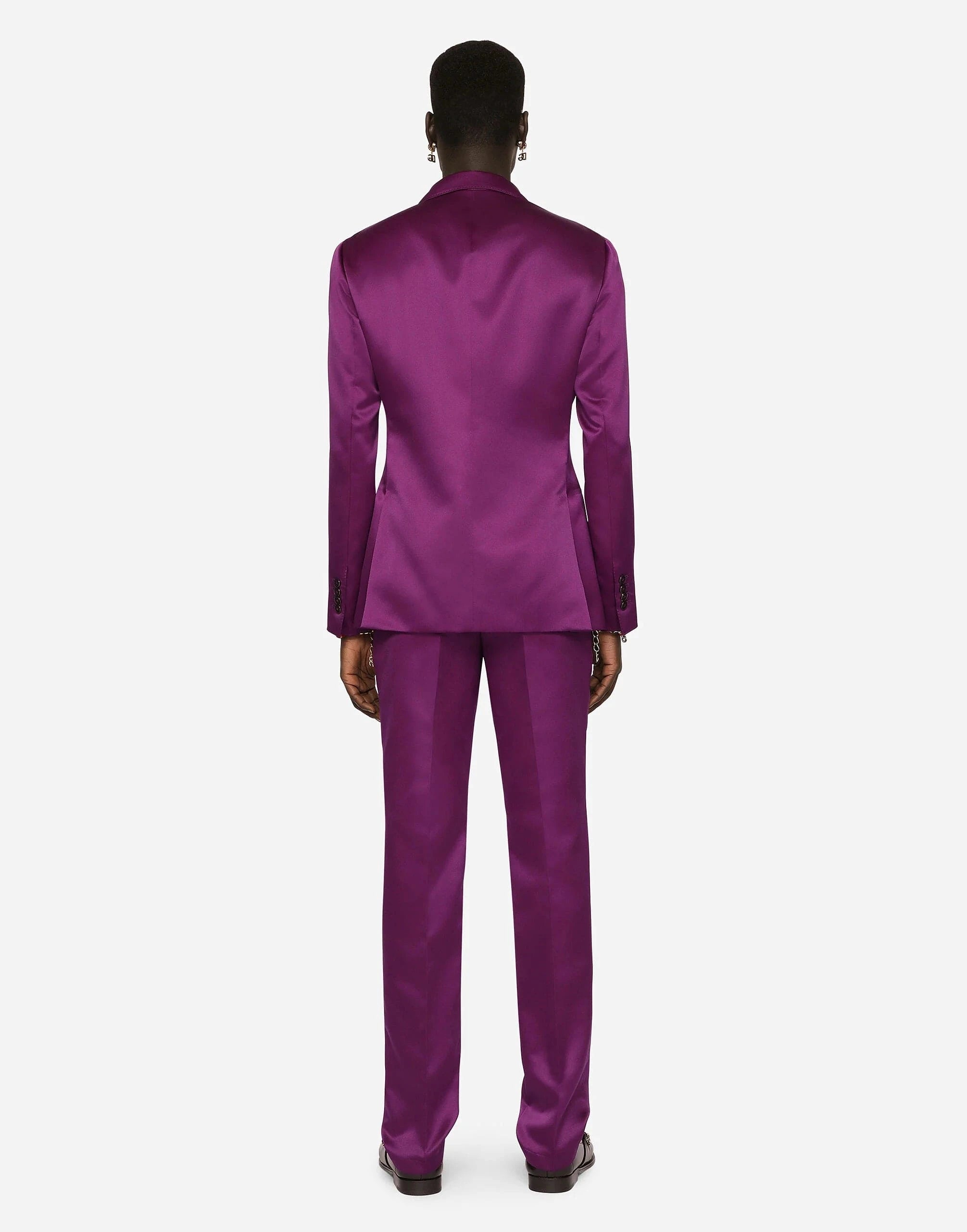 Dolce & Gabbana 紫色のダブルブレストテーラードジャケット Dolce & Gabbana 紫色のダブルブレストテーラードジャケット