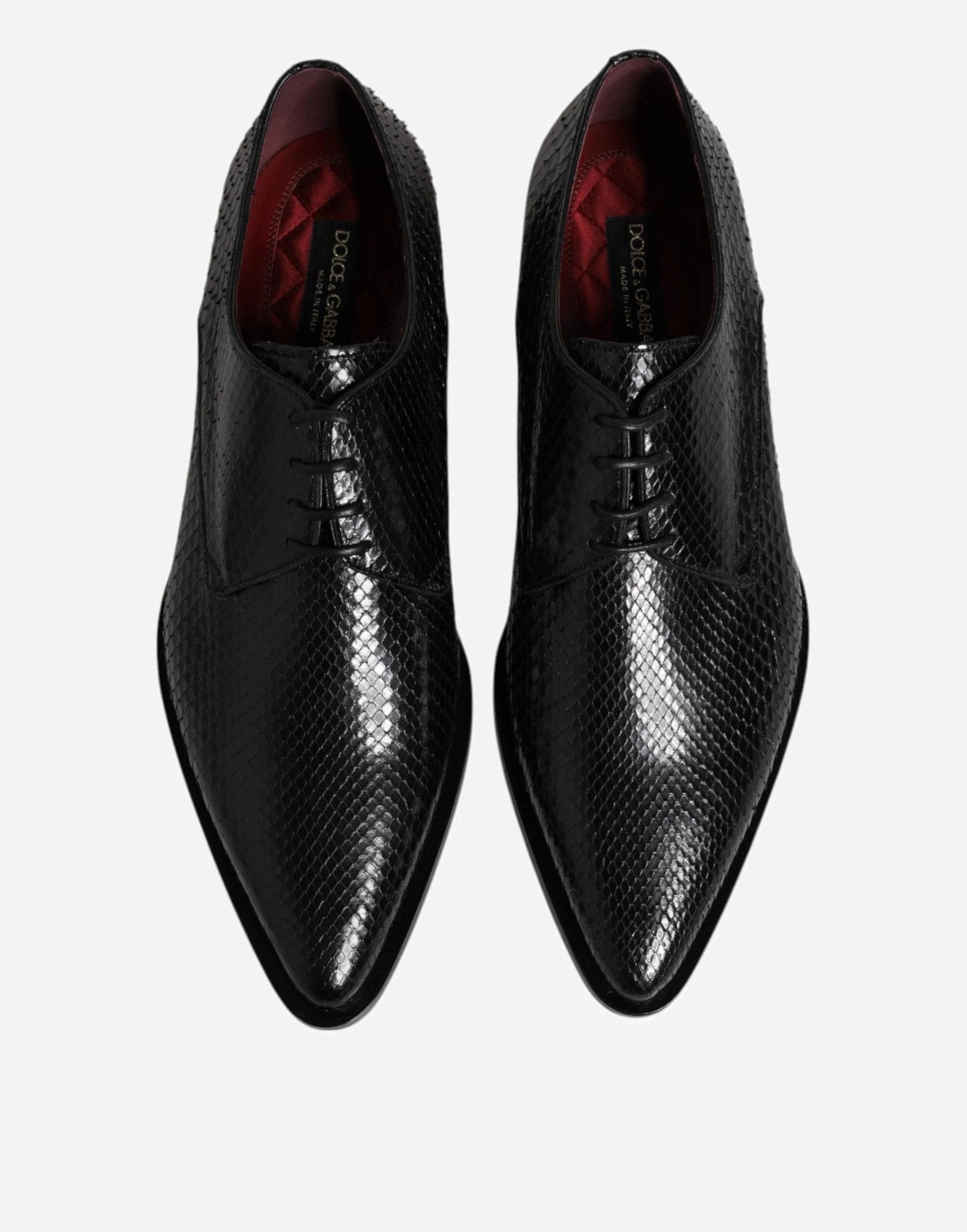 Dolce & Gabbana Python-Leather Derby Shoes