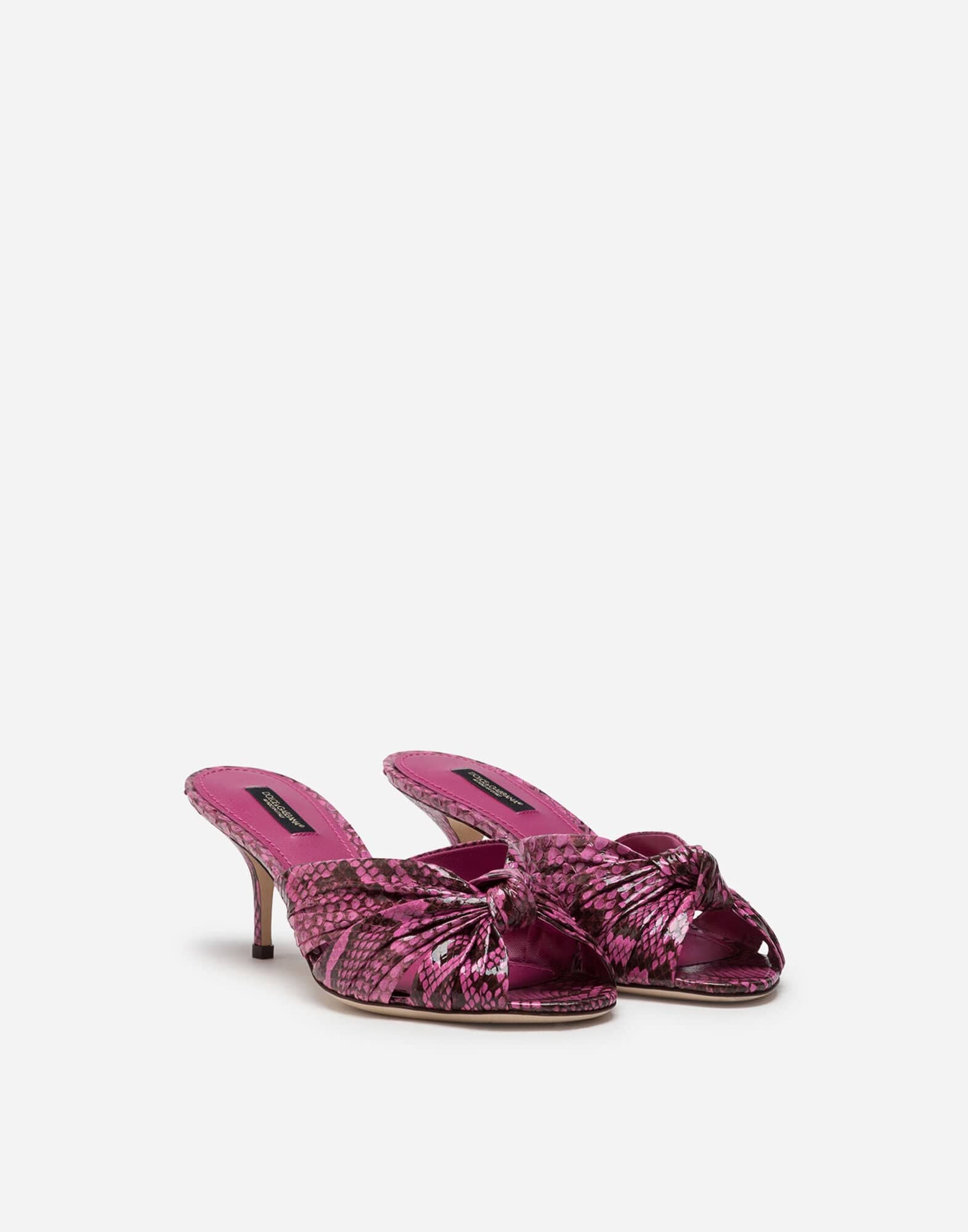 Dolce & Gabbana Python Mules