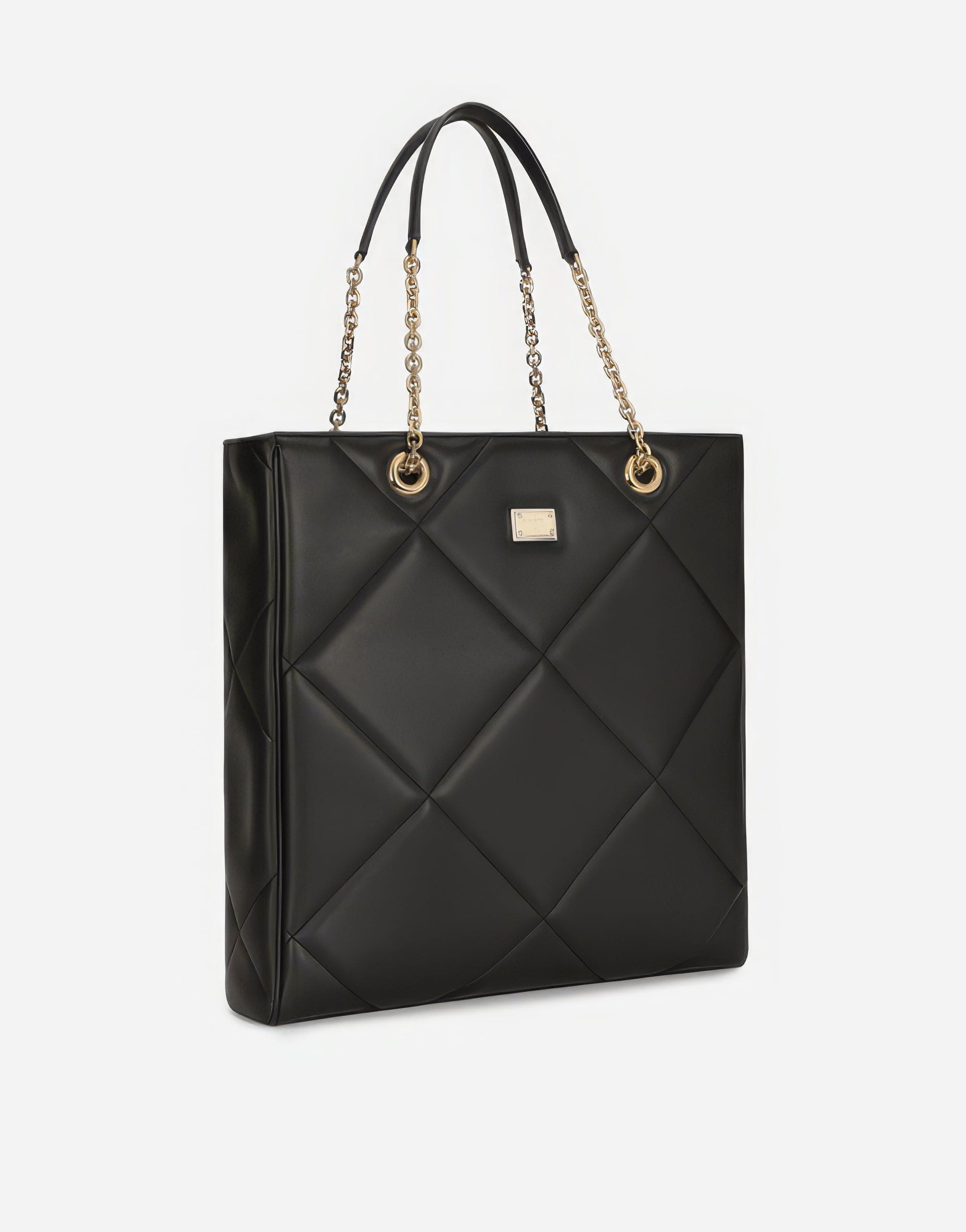 Dolce & Gabbana Quilted Calfskin Jungle Shopper