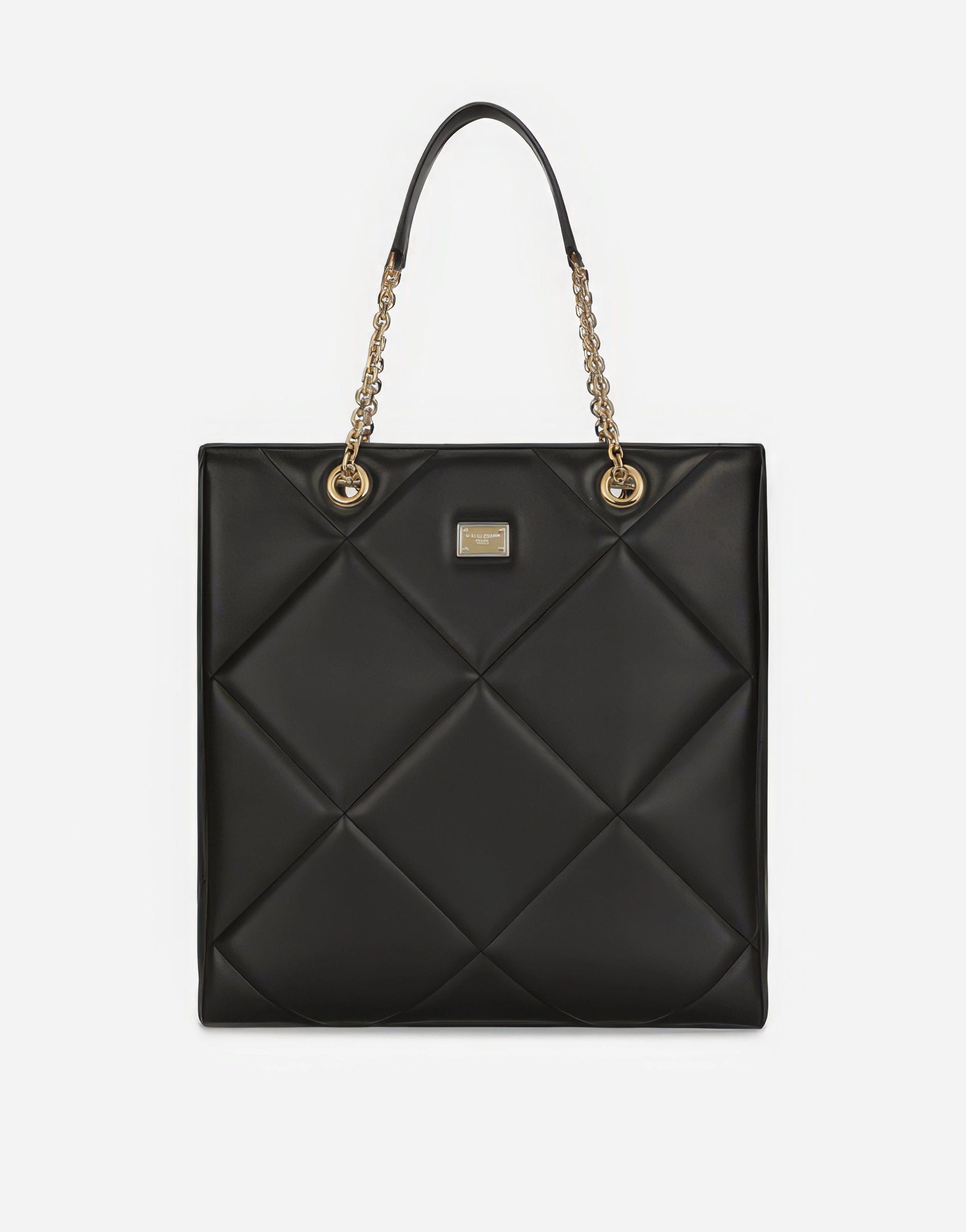 Dolce & Gabbana Quilted Calfskin Jungle Shopper