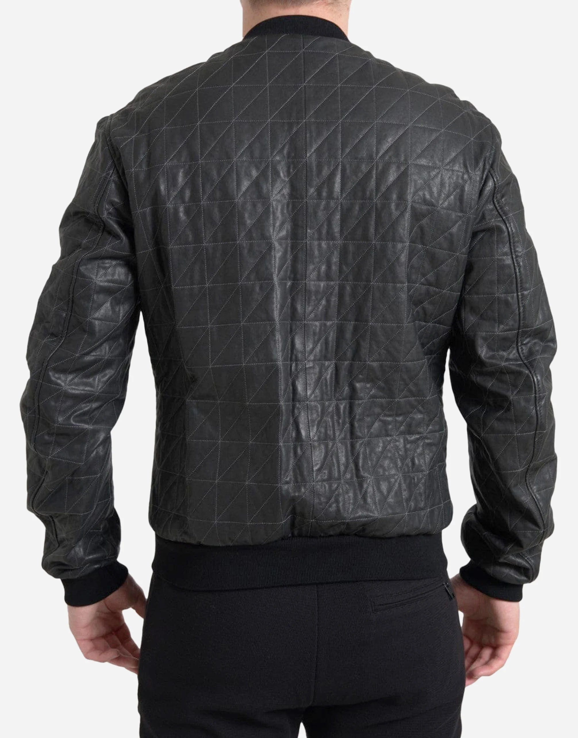 Dolce gabbana quilted bomber jacket online