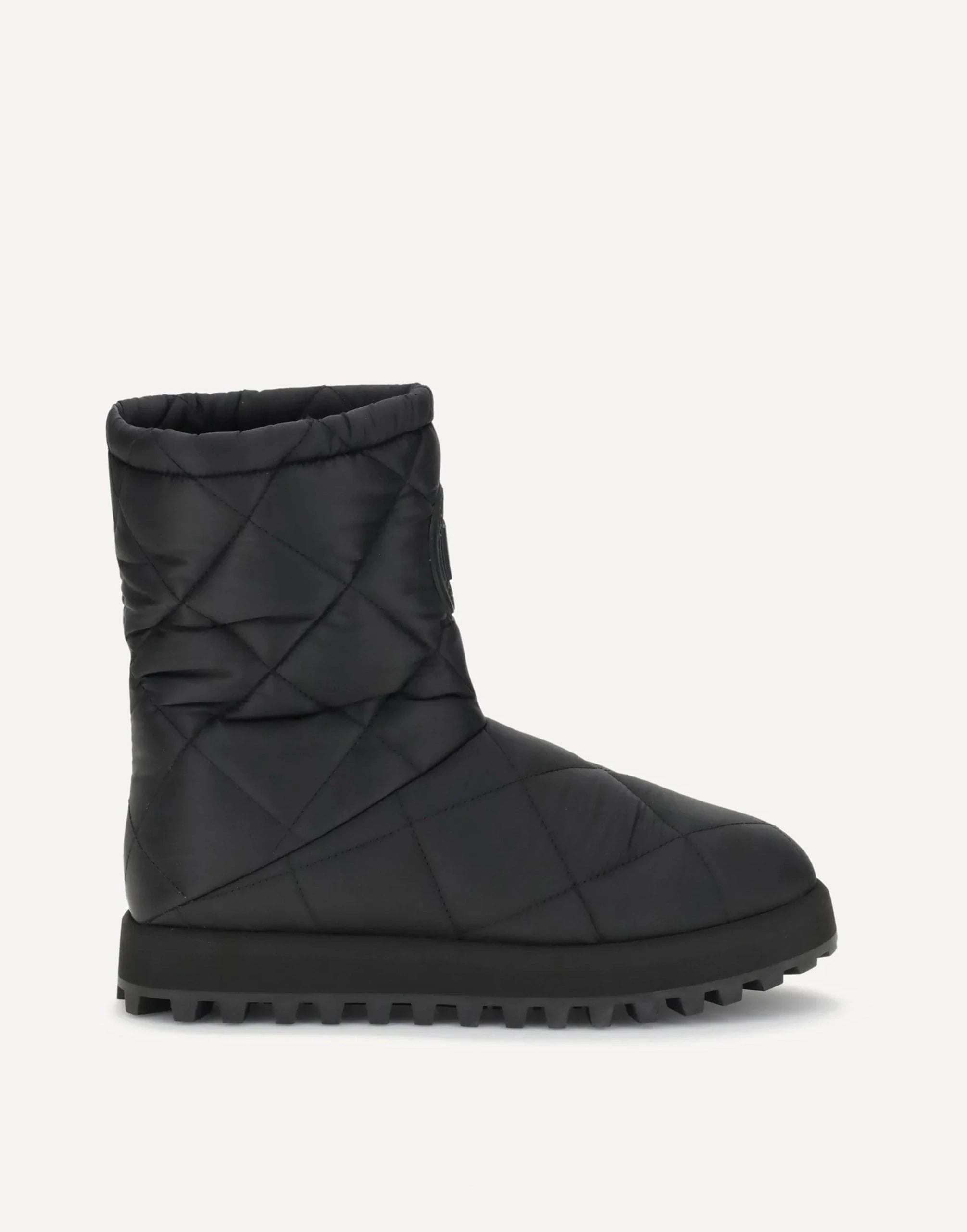 Dolce & Gabbana Quilted Logo Ankle Boots