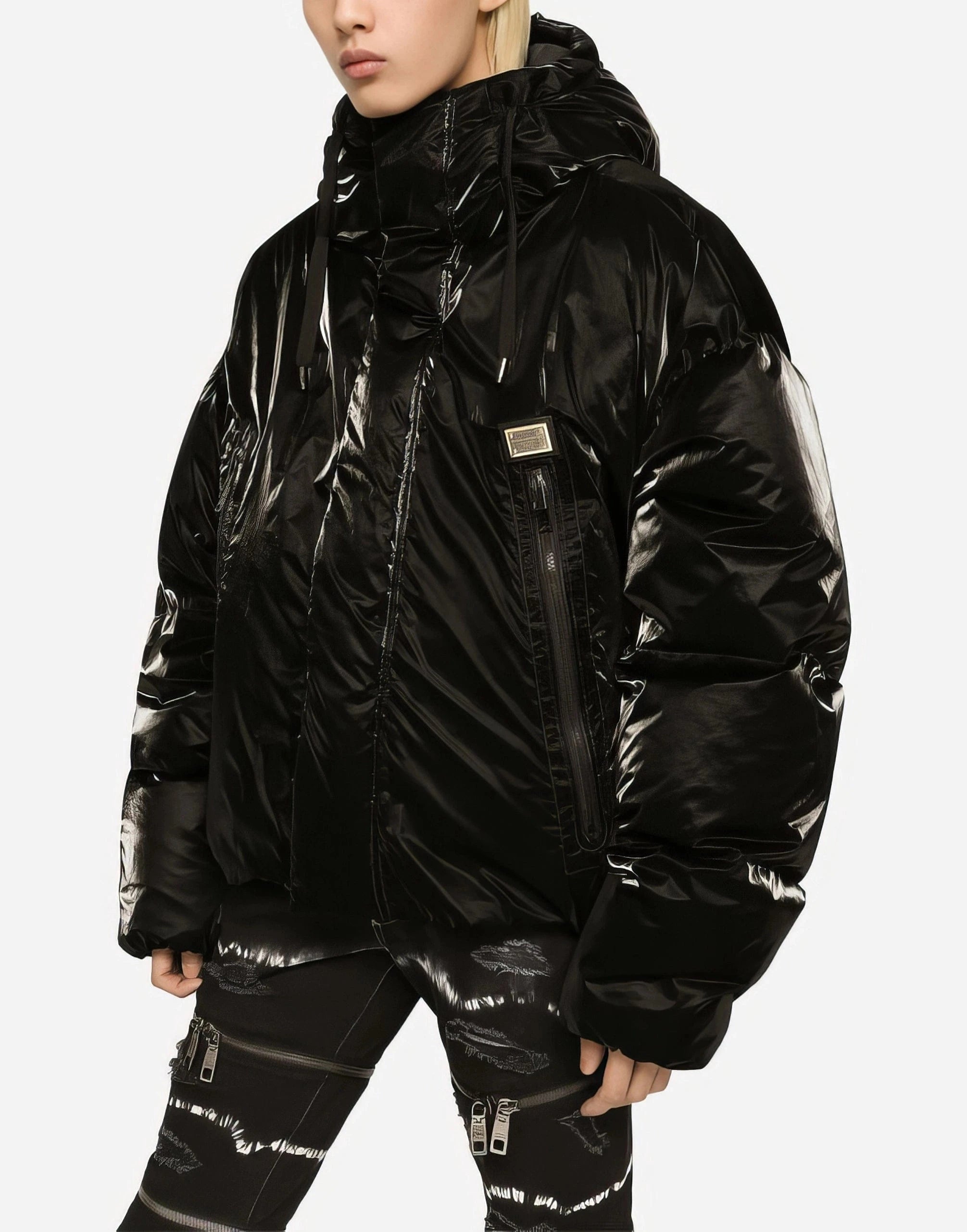 Dolce & Gabbana Quilted Logo-Plaque Jacket | Sendegaro SA Dolce & Gabbana Quilted Logo-Plaque Jacket | Sendegaro SA
