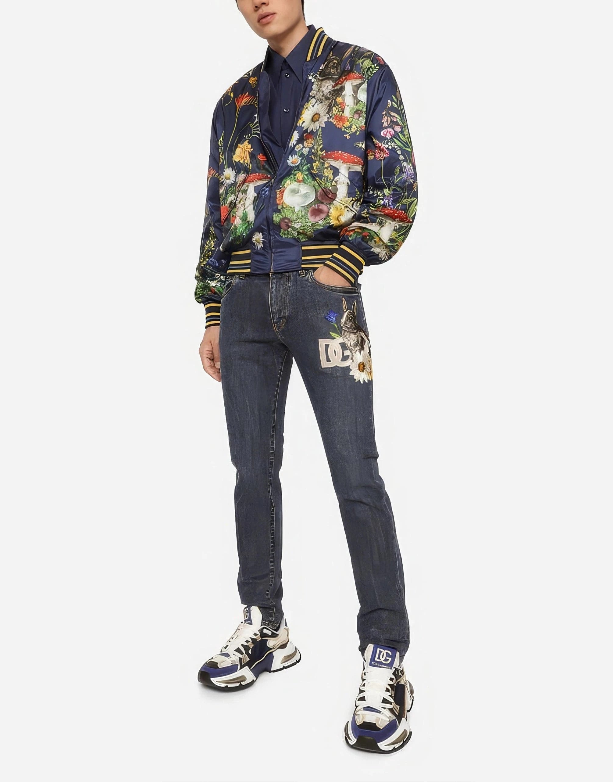 Dolce & Gabbana Rabbit-Print Jacket | Sendegaro Dolce & Gabbana Rabbit-Print Jacket | Sendegaro