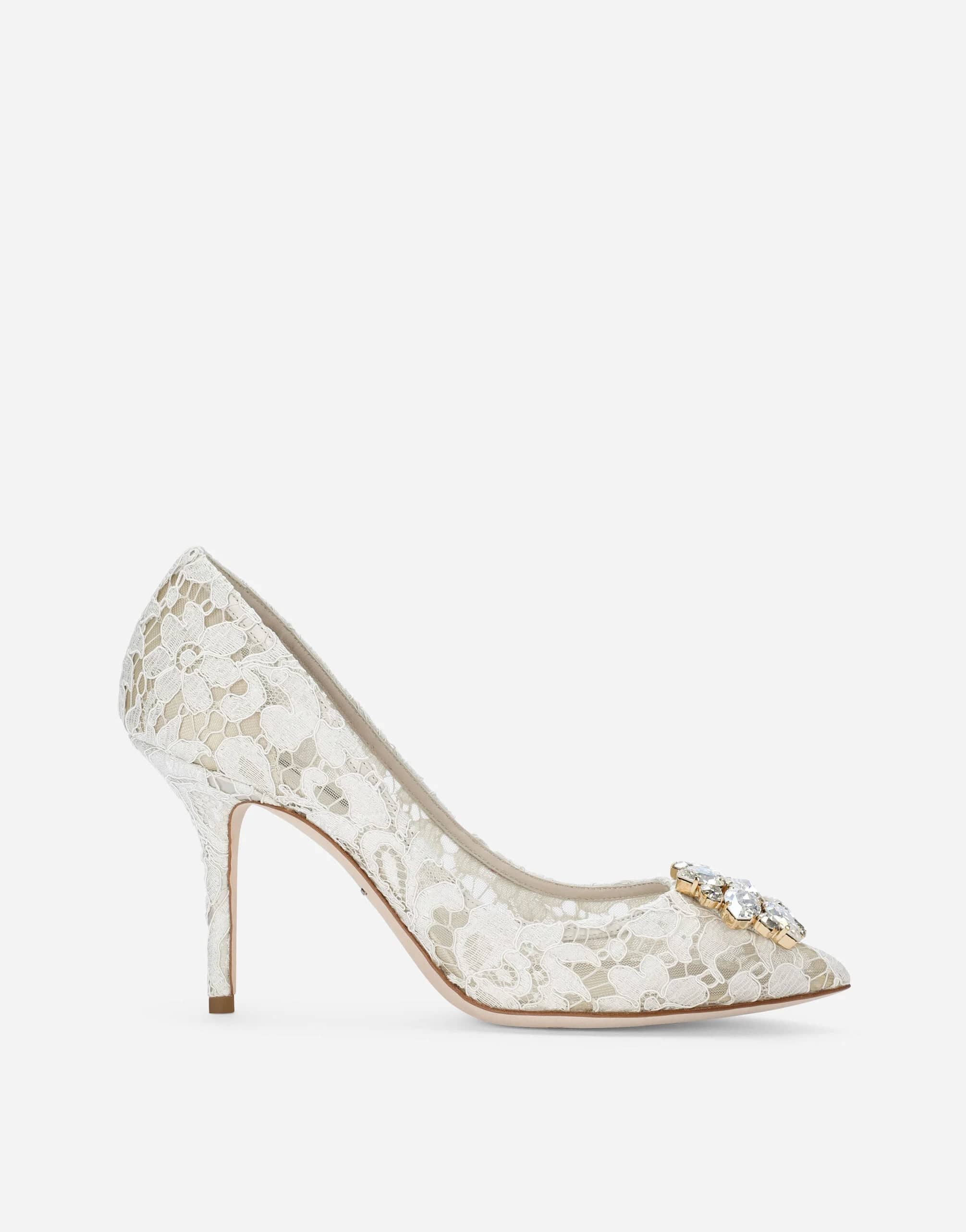 Dolce & Gabbana Rainbow Lace 90mm Brooch-Detail Pumps