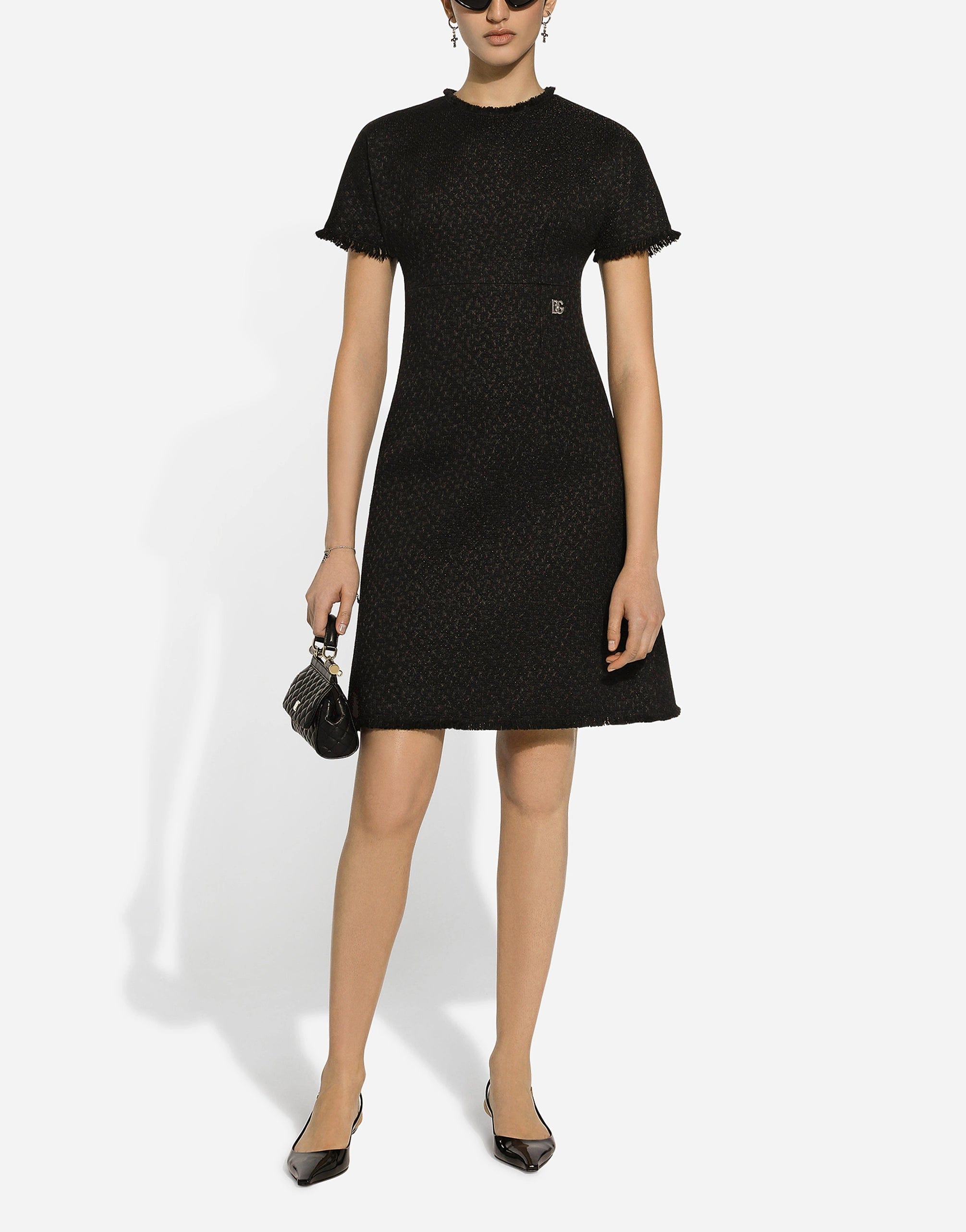 Dolce & Gabbana Raschel Tweed Midi dress