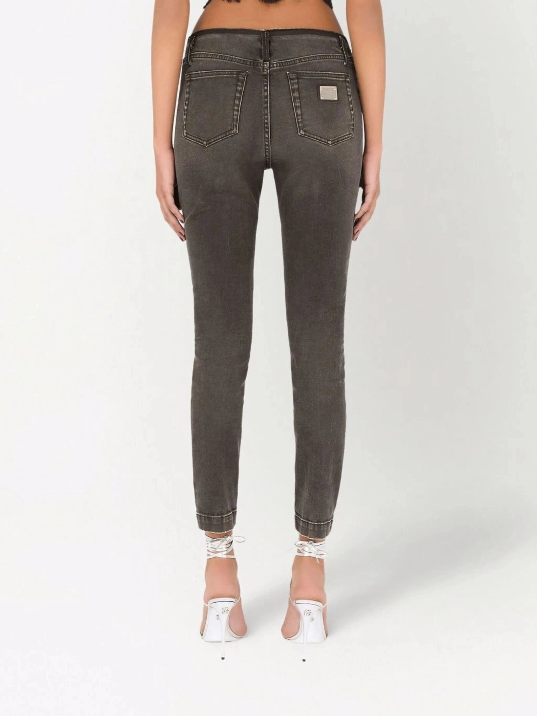 Dolce & Gabbana Raw-Cut Skinny Jeans