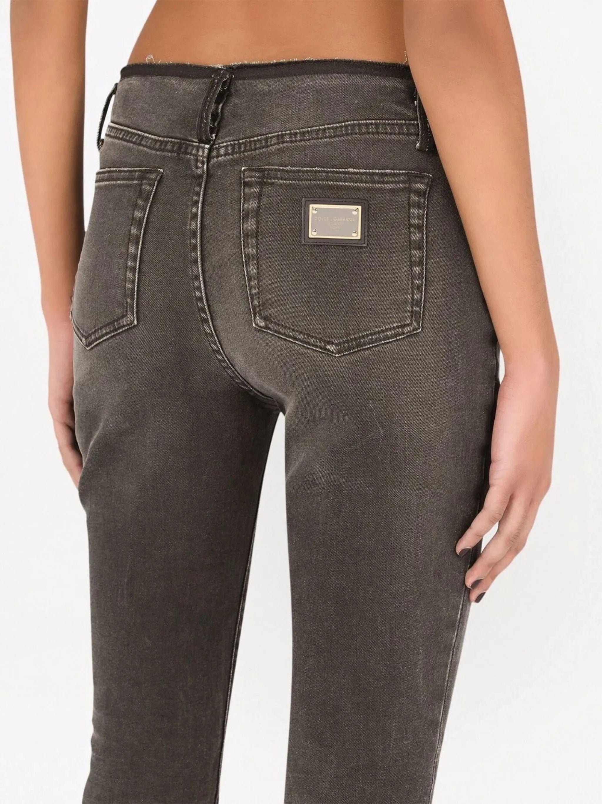 Dolce & Gabbana Raw-Cut Skinny Jeans