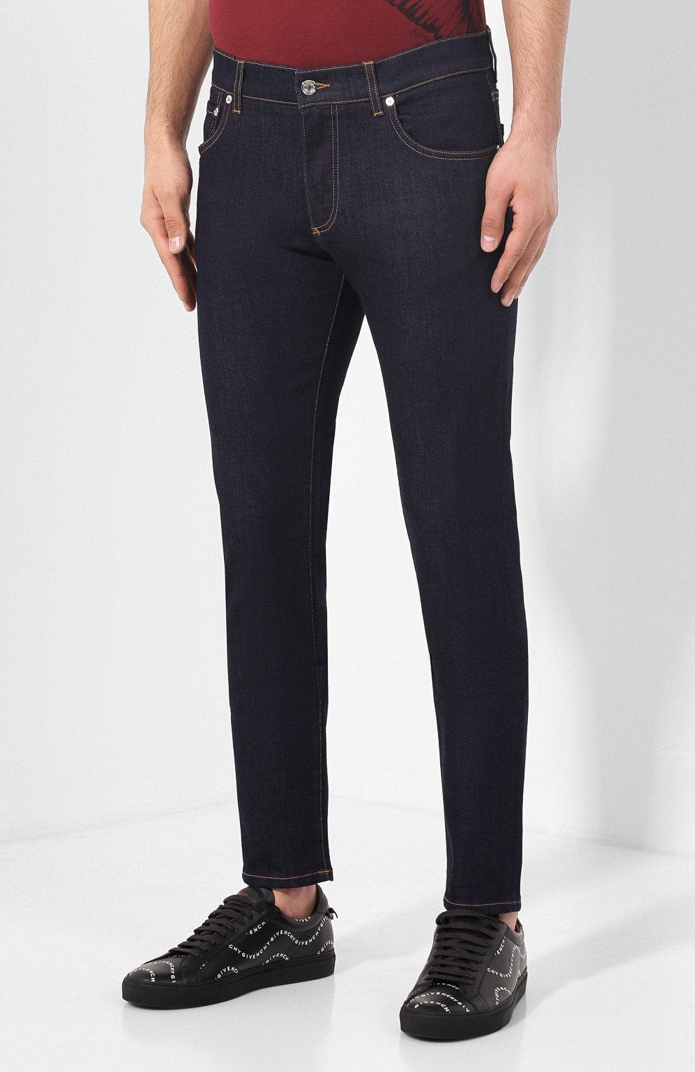 Dolce & Gabbana Rear Logo Patch Skinny Jeans