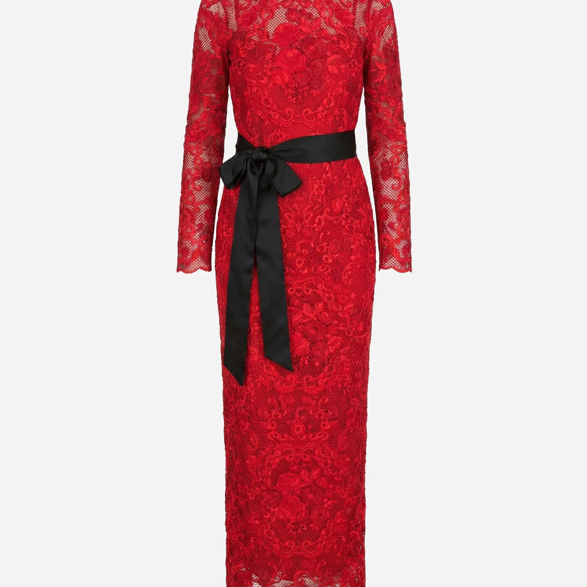 Dolce & Gabbana Red Lace Maxi Dress | Sendegaro GR Dolce & Gabbana Red Lace Maxi Dress | Sendegaro GR