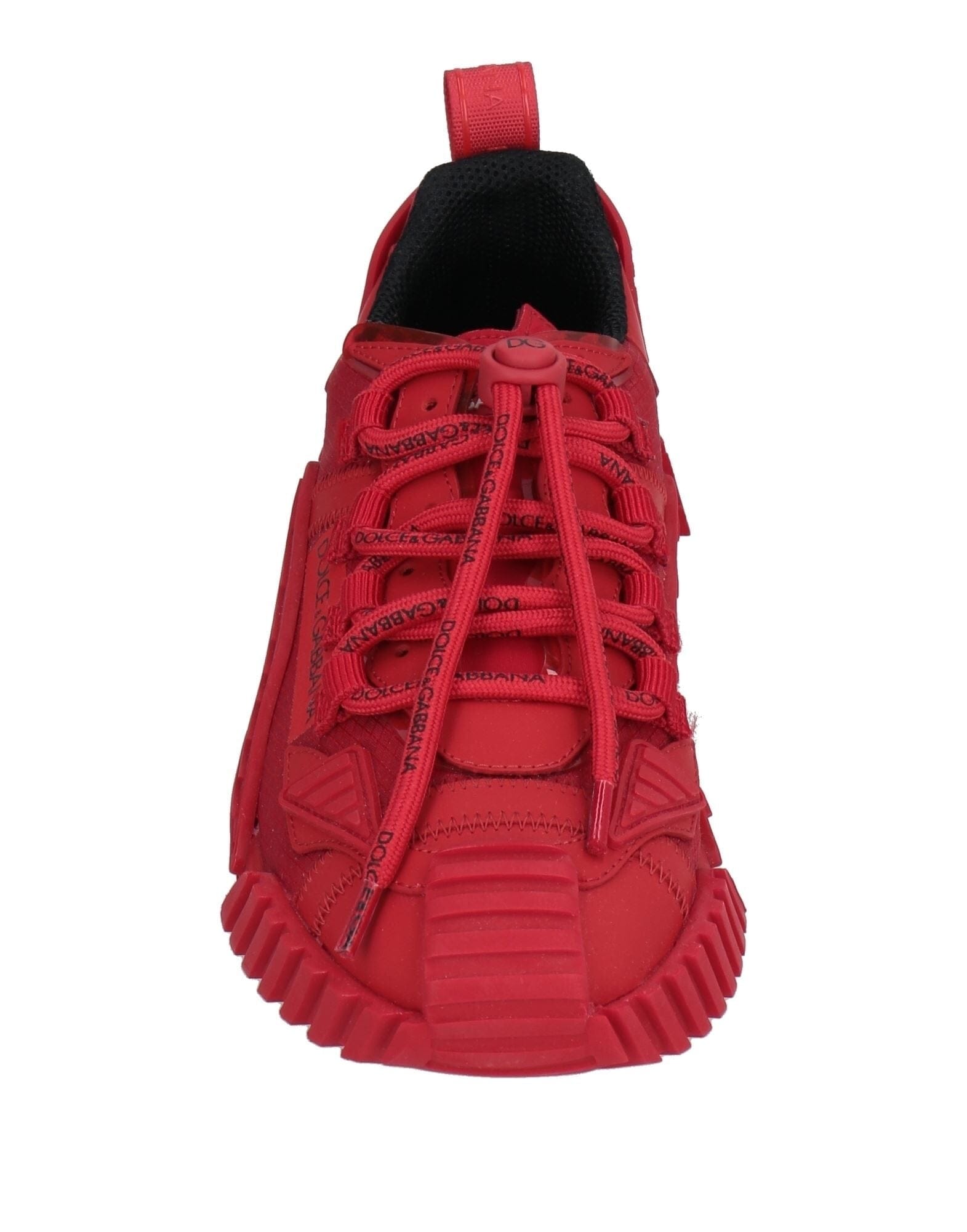 Dolce & Gabbana Red Mixed-Materials NS1 Sneakers