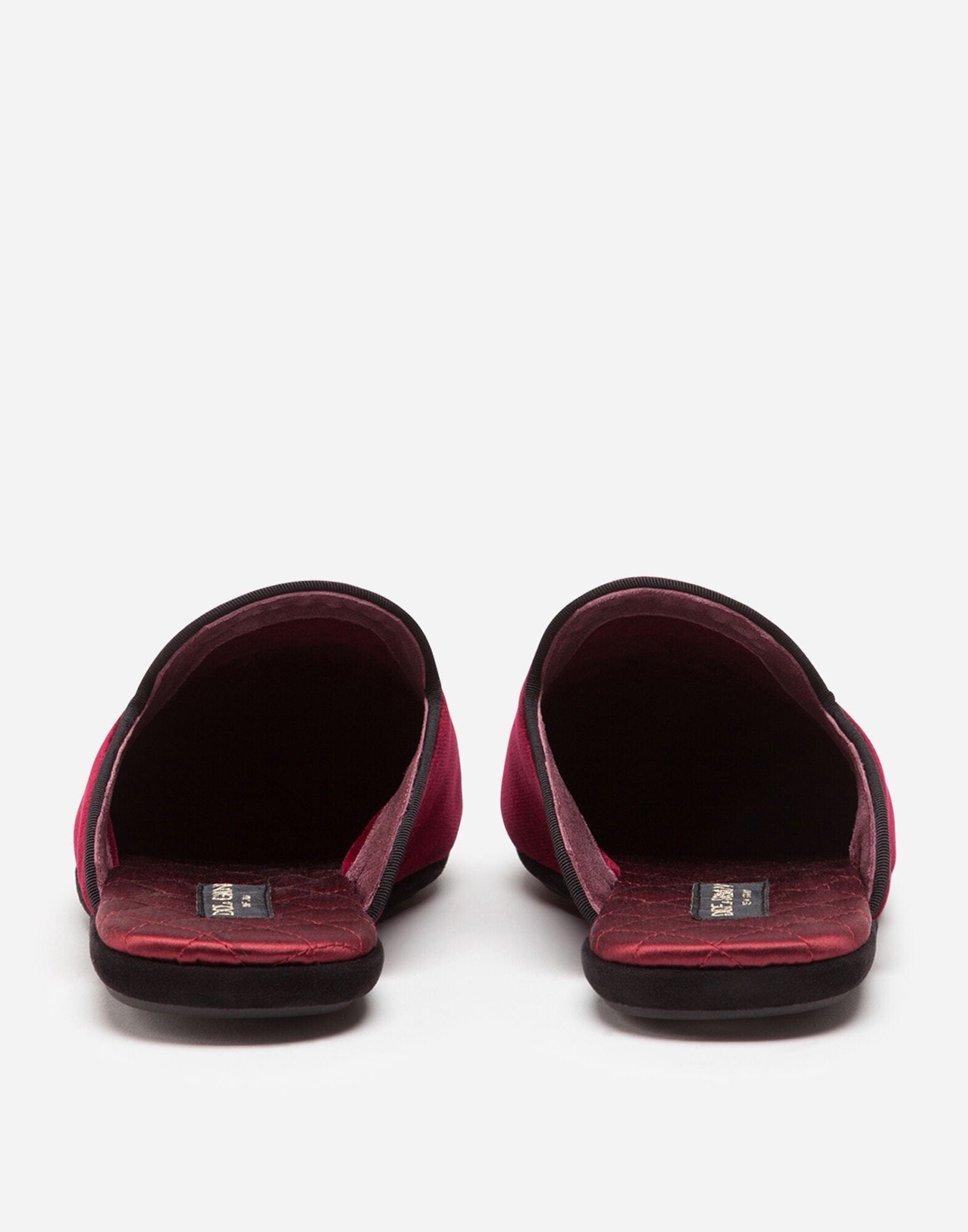 Dolce & Gabbana Red Velvet Slippers