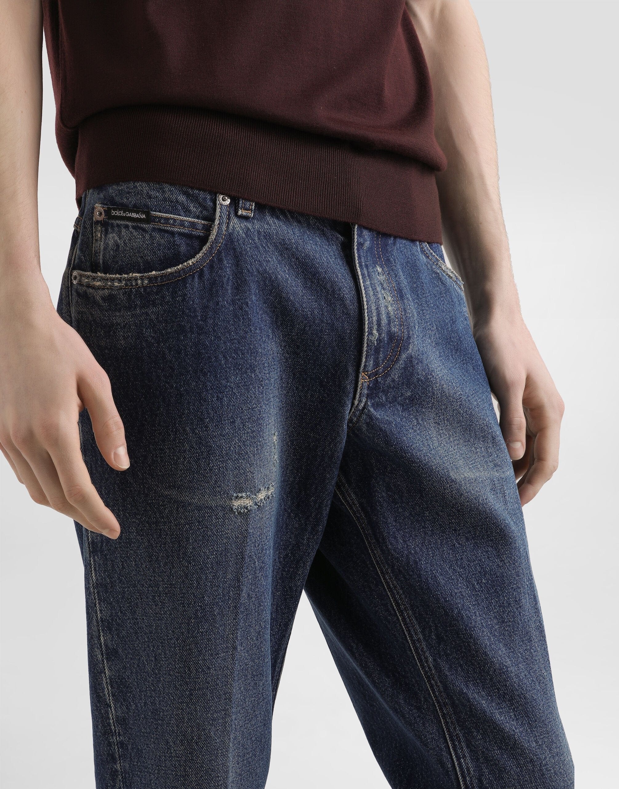 Dolce & Gabbana Regular Cotton Jeans