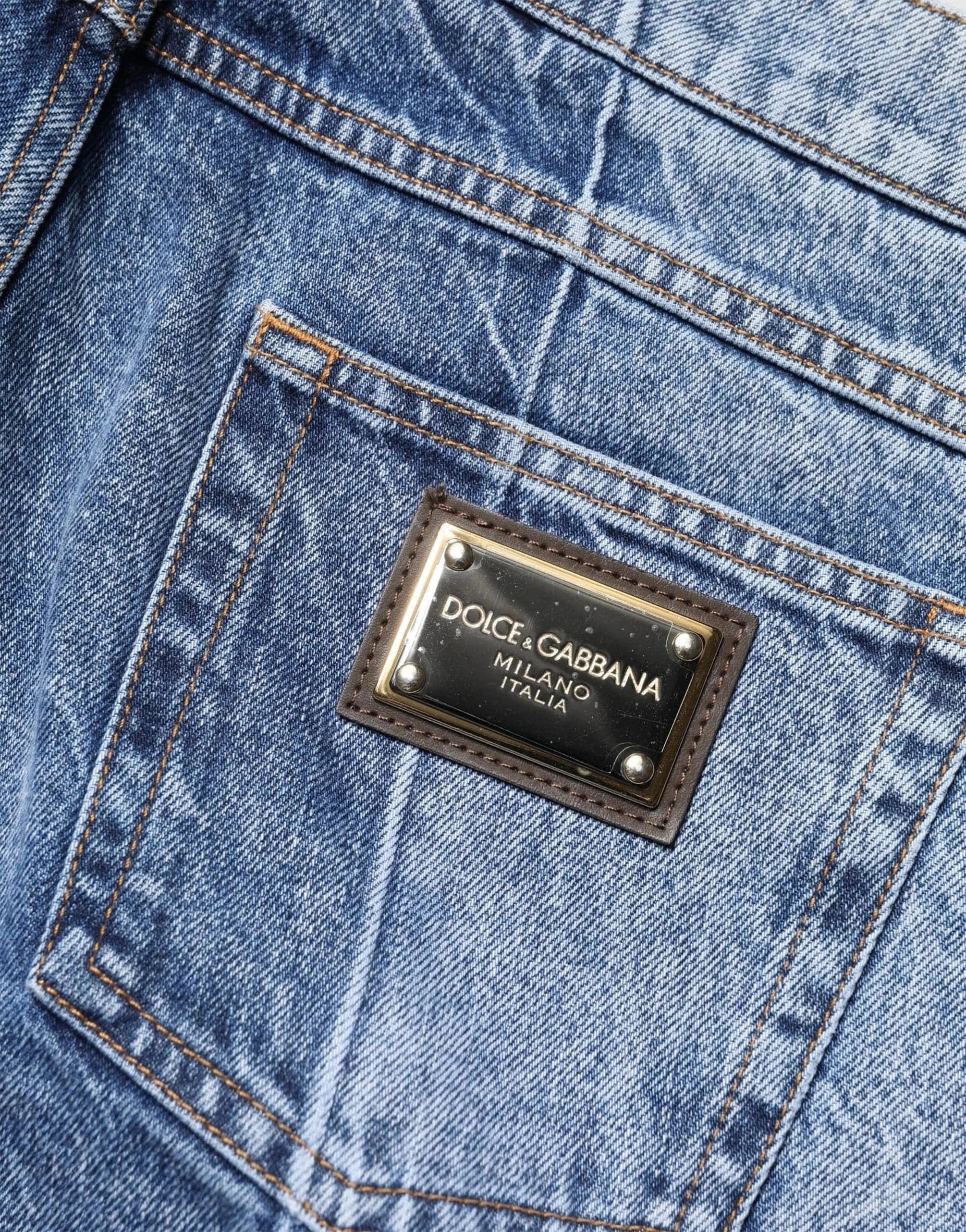 Dolce & Gabbana Regular-Fit Blue Denim Jeans