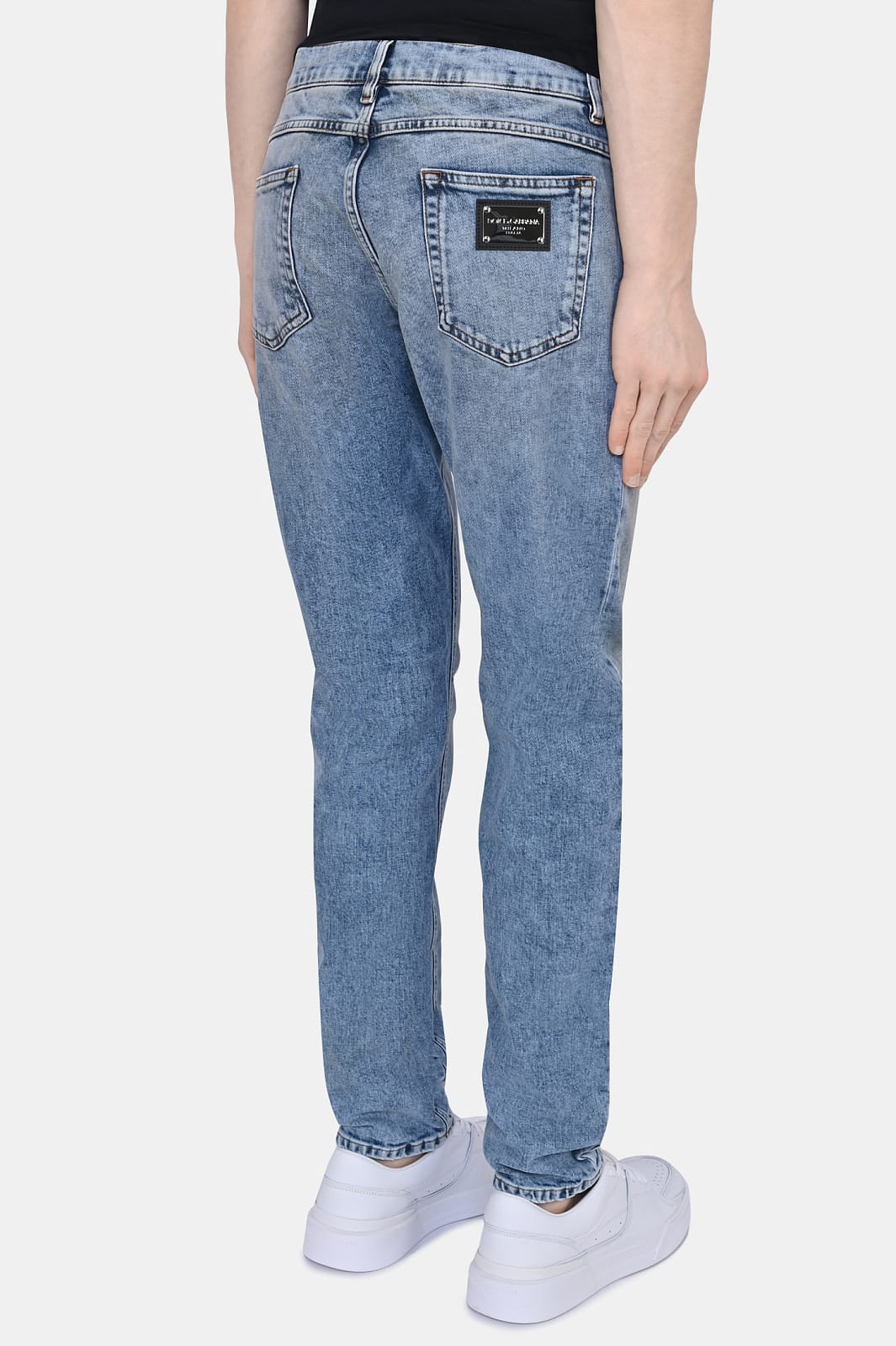 Dolce & Gabbana Dolce & Gabbana Regular Fit Distressed Denim Jeans