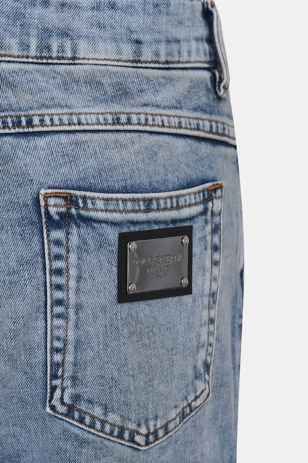 Dolce & Gabbana レギュラーフィット ダメージデニムジーンズ