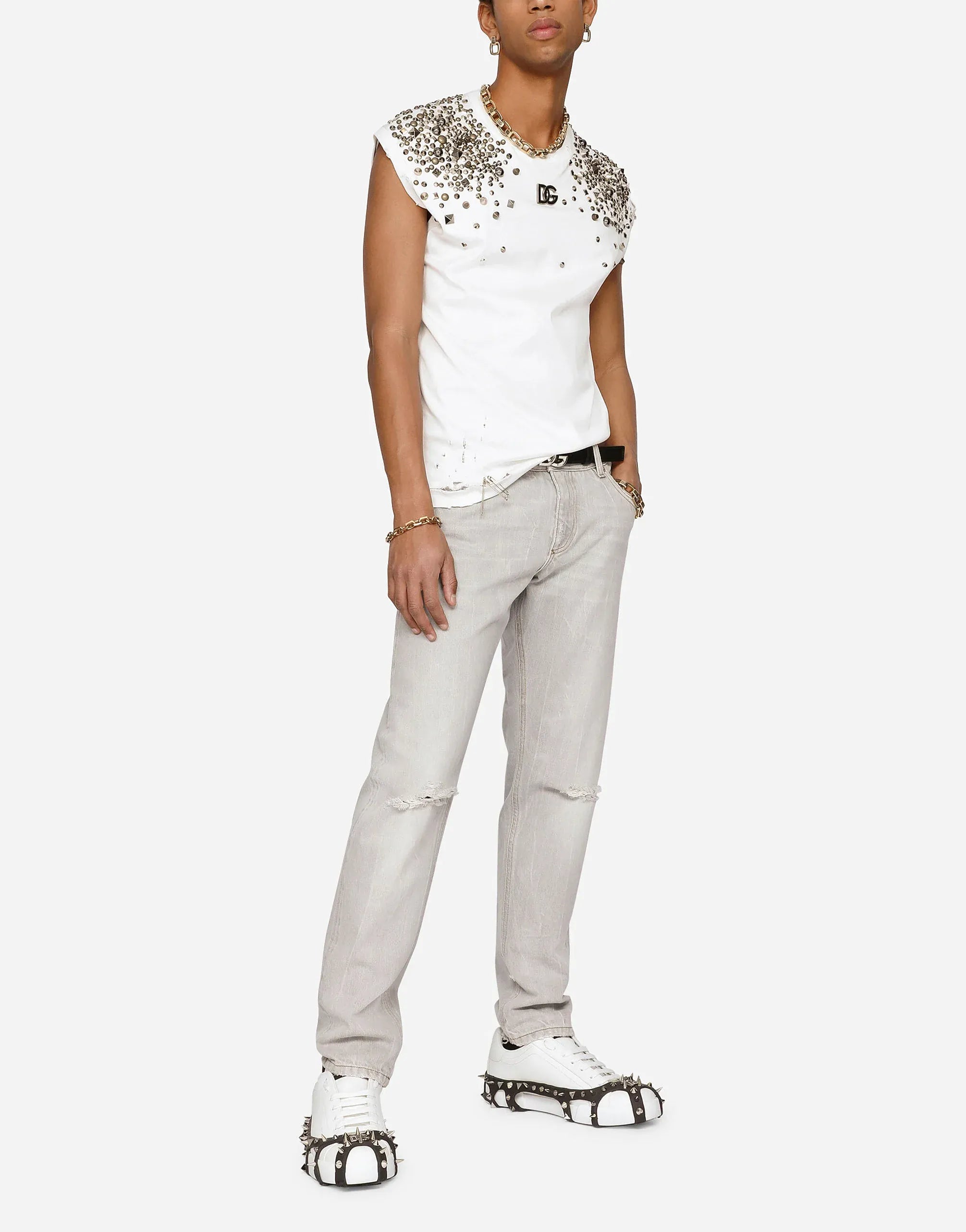 Dolce & Gabbana Regular-Fit Washed Denim Jeans