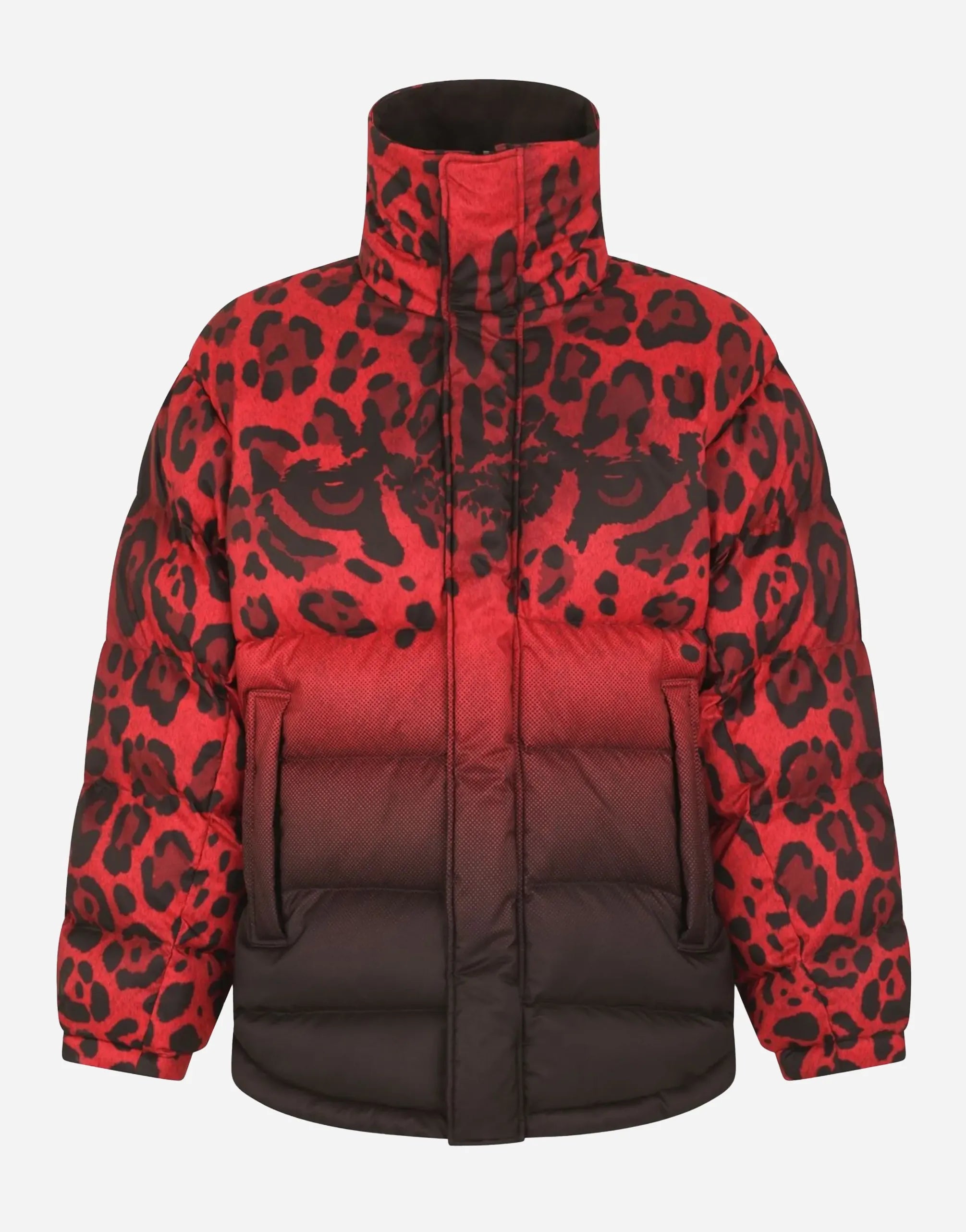 Dolce & Gabbana Dolce & Gabbana Reversible Animal-Print Puffer Coat