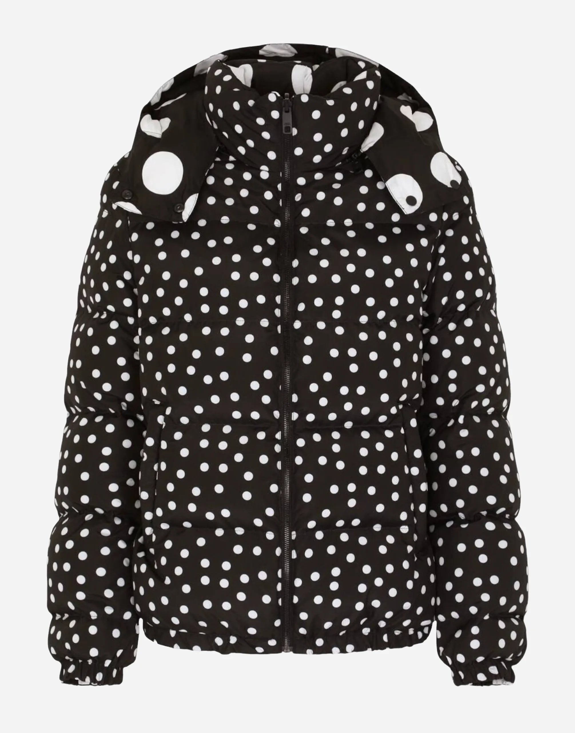 Dolce & Gabbana Dolce & Gabbana Reversible Polka Dot Hooded Puffer Jacket